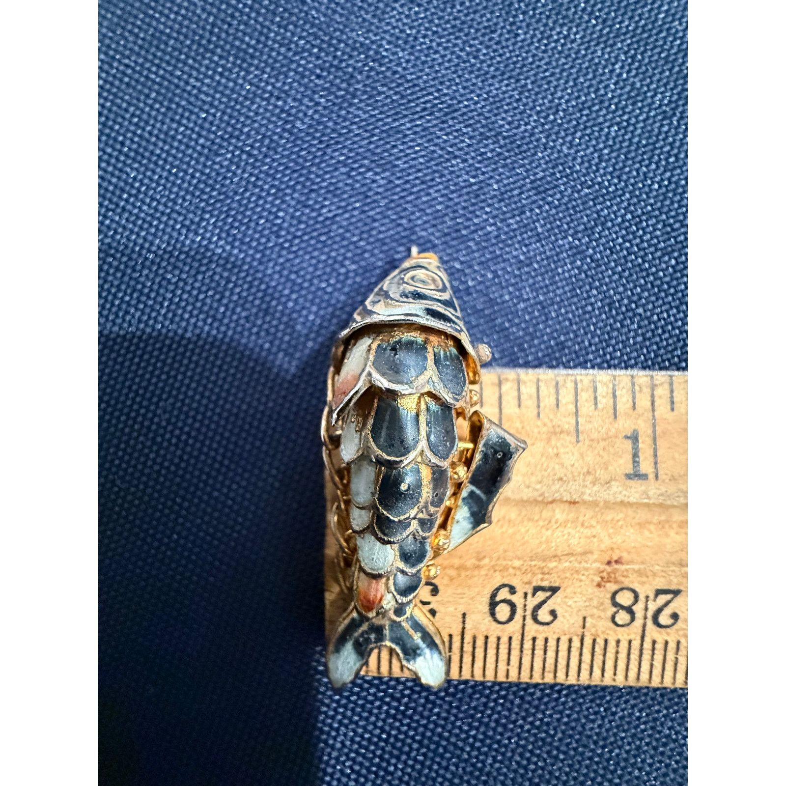 Other Vintage Articulating Fish Pendant Charm Size ONE SIZE - 5 Thumbnail
