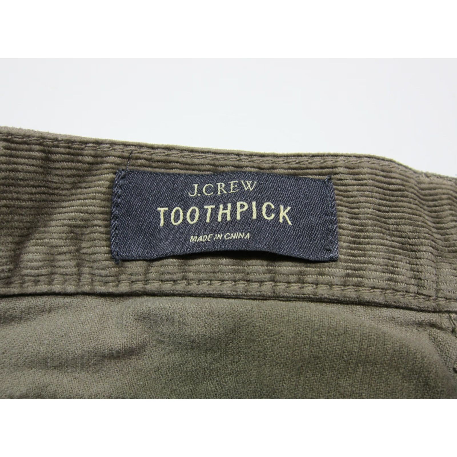 J.Crew J.Crew Brown Corduroy Cotton Stretch Toothpick Ankle Slim Pant Women Size 29 Size 29" - 4 Thumbnail