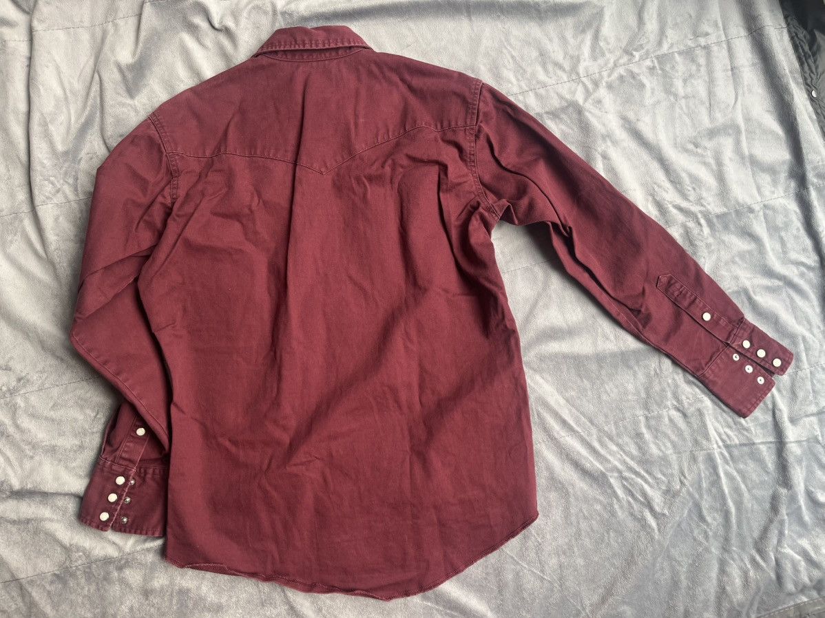 Wrangler Vintage Wrangler Maroon Pearlsnap Western Button Up Size US S / EU 44-46 / 1 - 2 Thumbnail