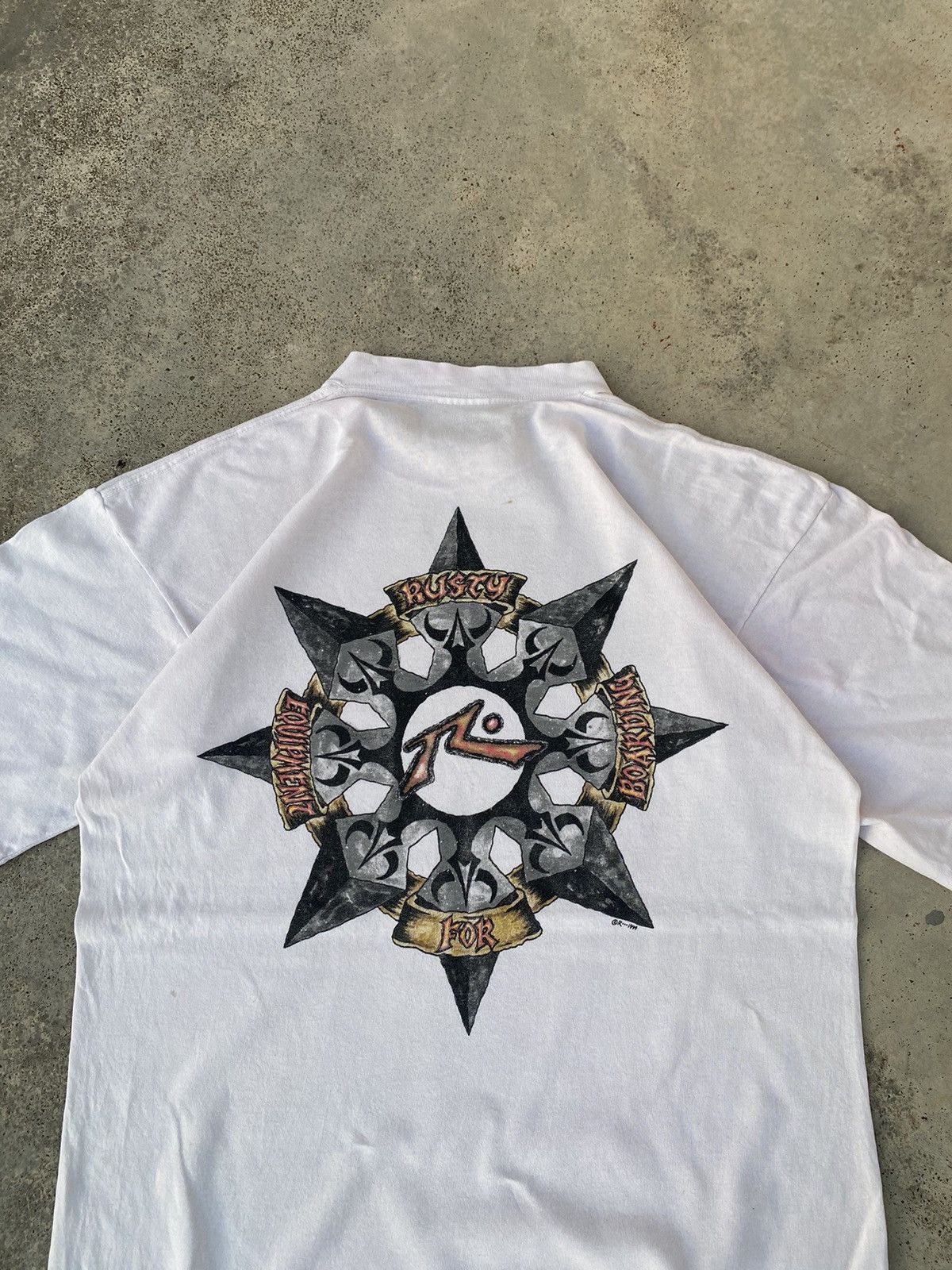Rusty × Vintage Vintage 90's Rusty Crazy Design Shirt Surf Size US L / EU 52-54 / 3 - 2 Thumbnail