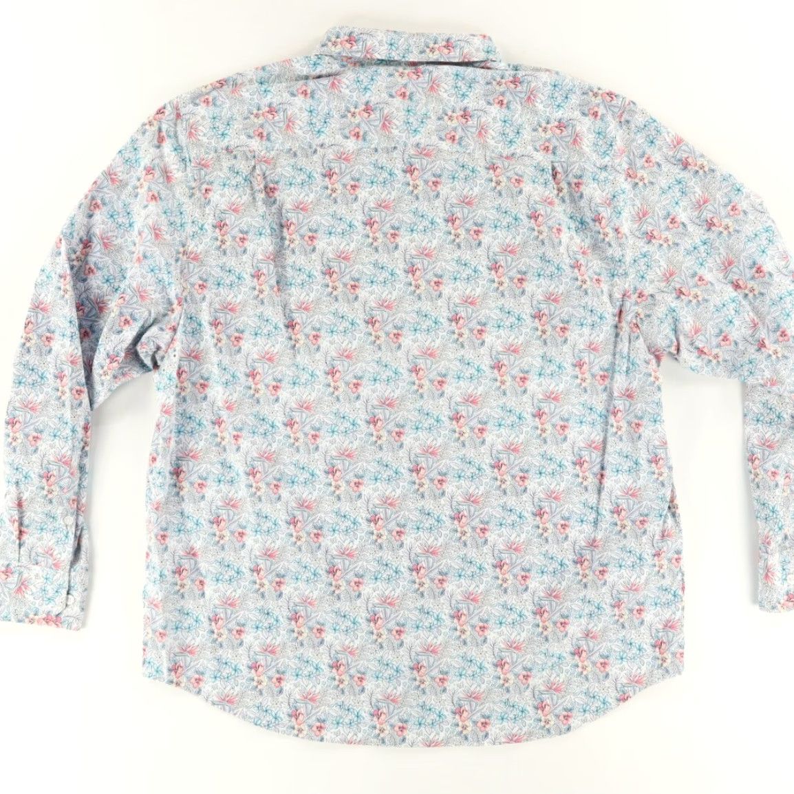 Tommy Bahama Tommy Bahama Shirt Siesta Key Nylon Floral Long Sleeve Button Up White XL Mens Size US XL / EU 56 / 4 - 4 Thumbnail