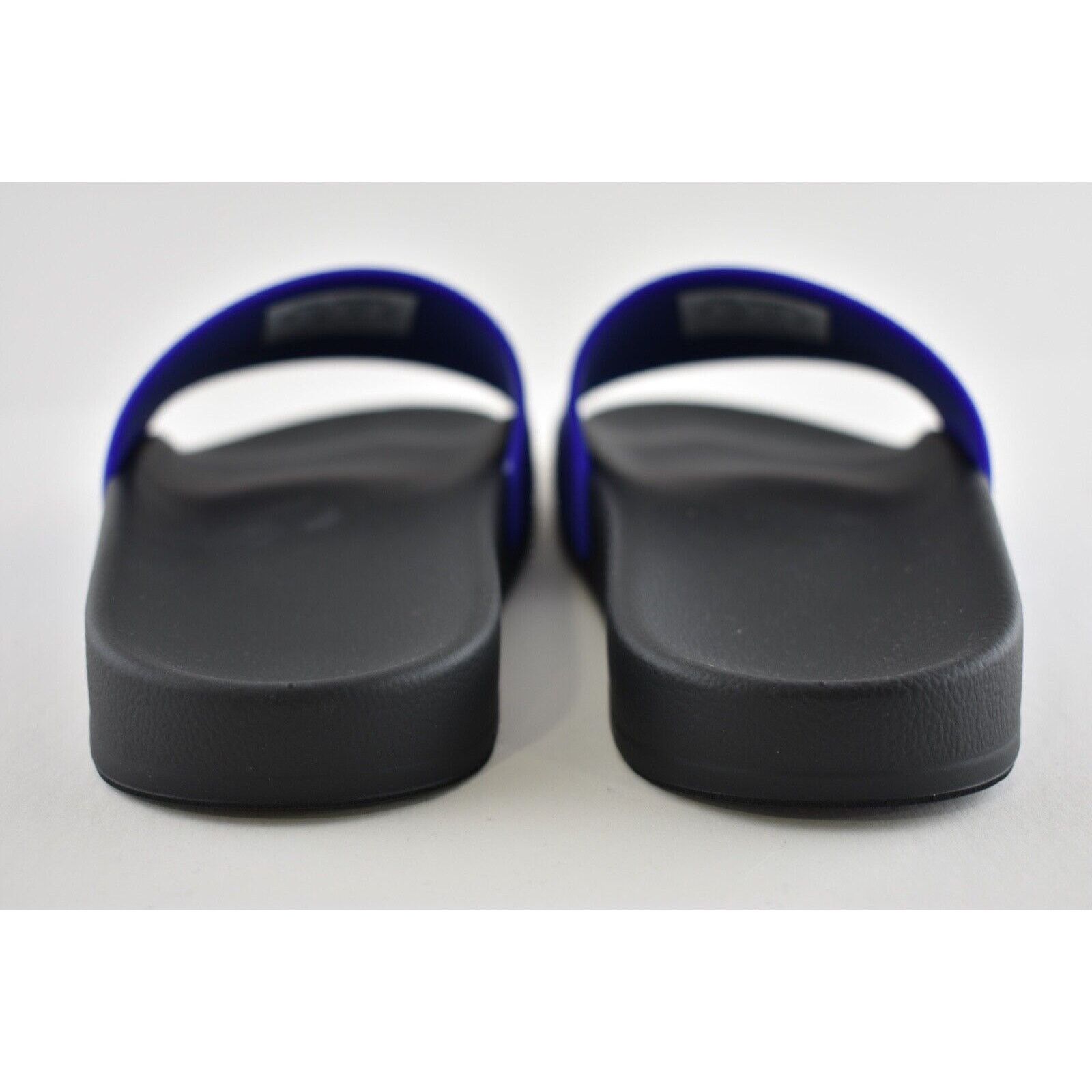 Balenciaga Balenciaga Black Blue Bicolor Rubber Logo Slide On Pool Size US 11 / IT 41 - 11 Thumbnail