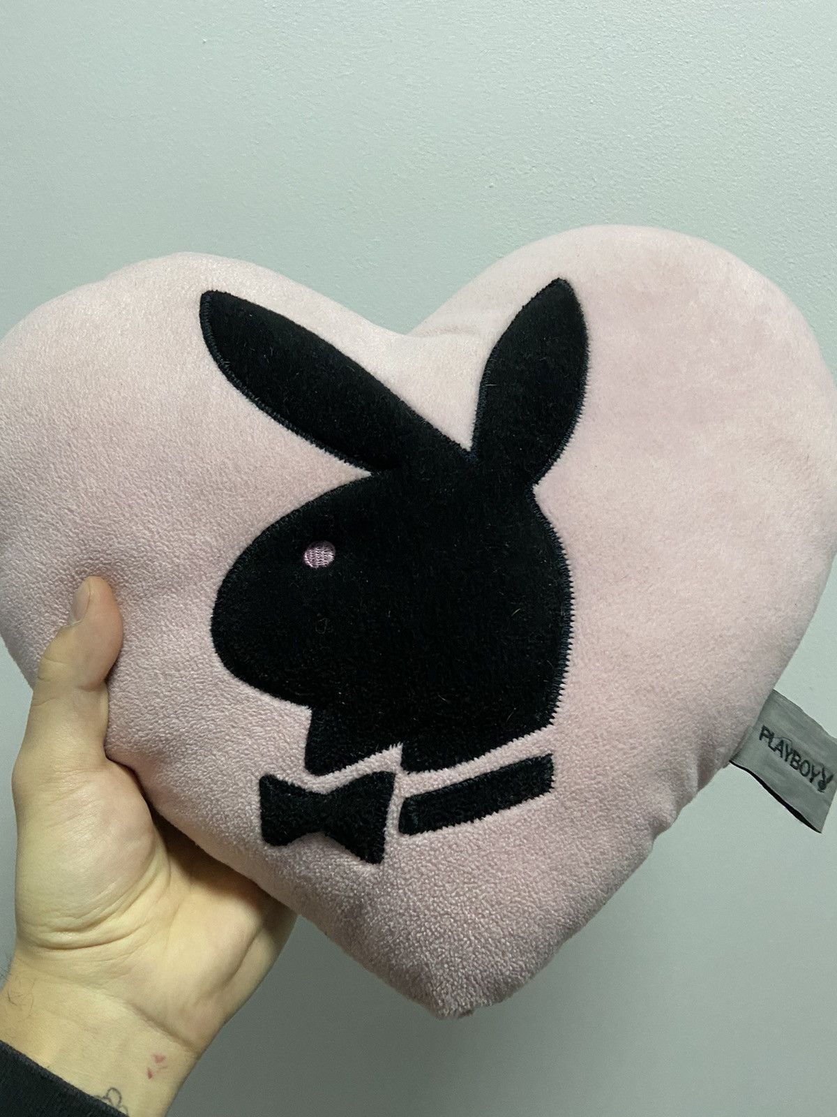 Playboy × Vintage Playboy Rabbit 🐰 Head 2005 heart ❤️ Vintage Pillow Size ONE SIZE - 3 Thumbnail