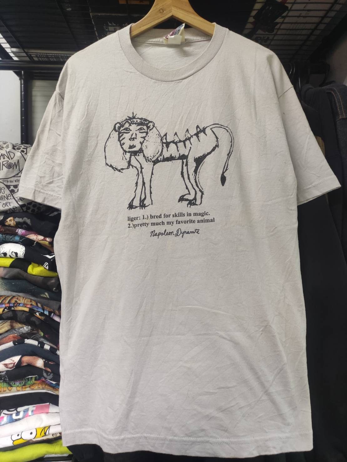 Vintage Vtg 00's Napoleon Dynamite "Liger" Movie T-Shirt Size US L / EU 52-54 / 3 - 2 Thumbnail