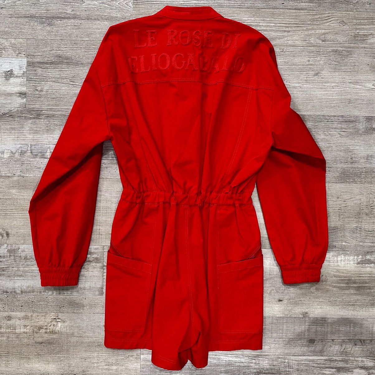 Gucci GUCCI RED LONG SLEEVE EMBROIDERED ROMPER SIZE M Size M / US 6-8 / IT 42-44 - 6 Thumbnail