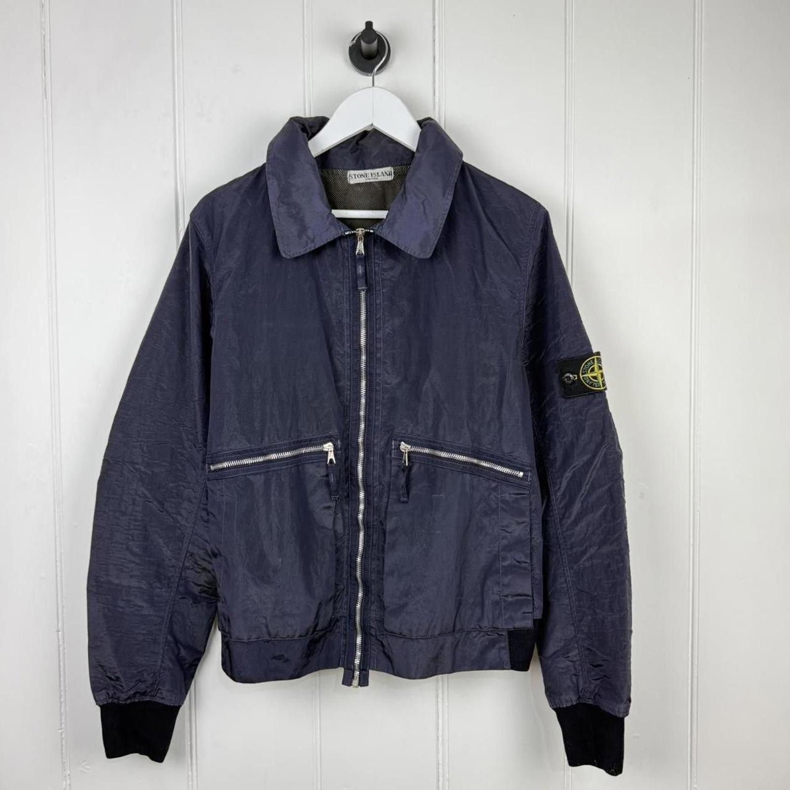 Stone Island 2000’s Stone Island Nylon Metal Bomber Jacket Size US M / EU 48-50 / 2 - 1 Thumbnail