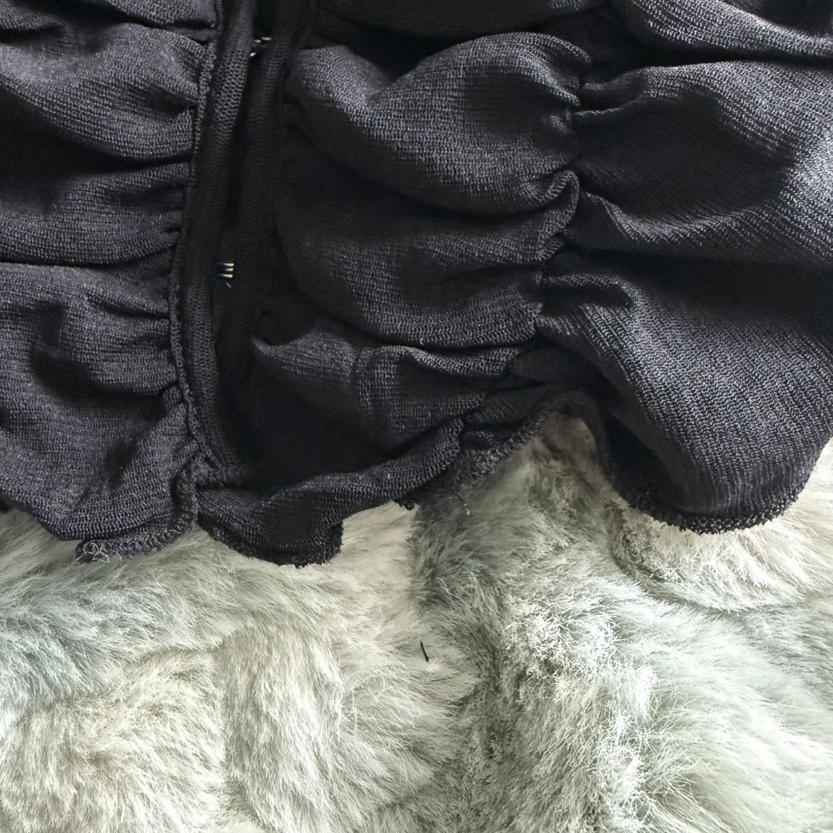Urban Outfitters Urban Outfitters Black Mesh Corset Cami Tank Top | Small Size S / US 4 / IT 40 - 6 Thumbnail