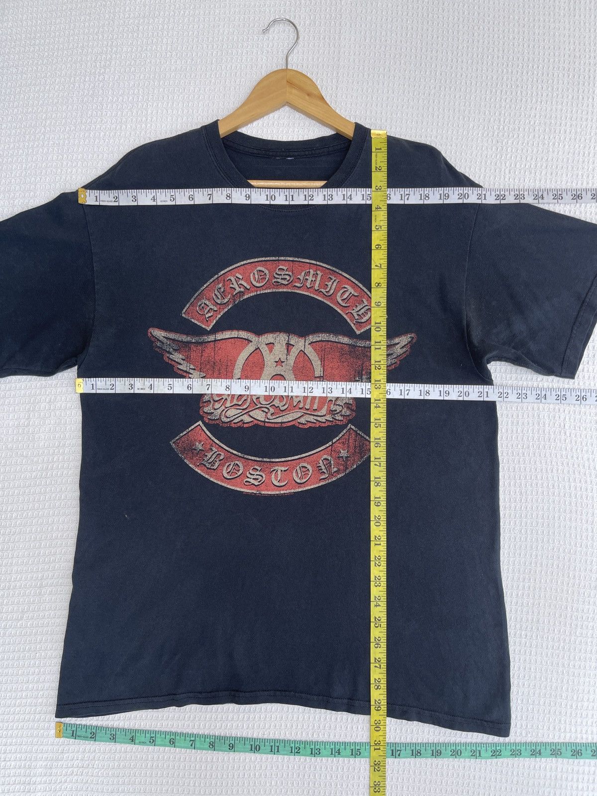 Band Tees LastDrop🔥Rare🔥Vintage y2k Sun Faded Aerosmith Boston T-Shirt Size US L / EU 52-54 / 3 - 8 Thumbnail