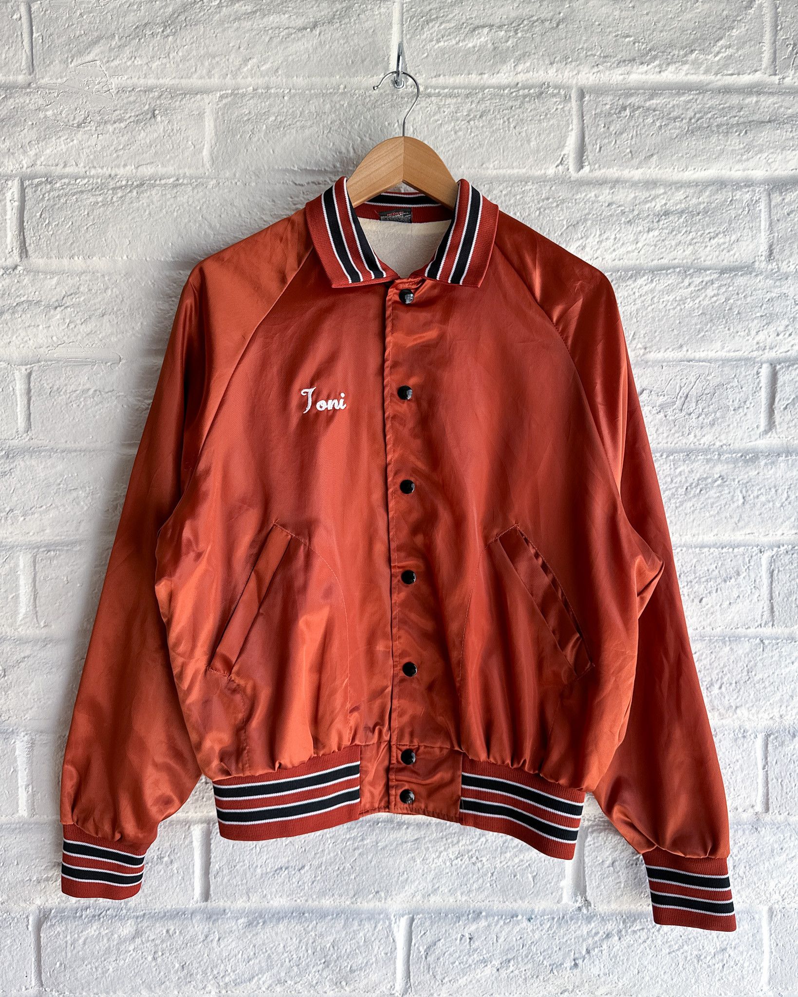 Vintage Vintage 1980s Aristo Jac Satin Snap Button Jacket Men's M Size US M / EU 48-50 / 2 - 1 Thumbnail