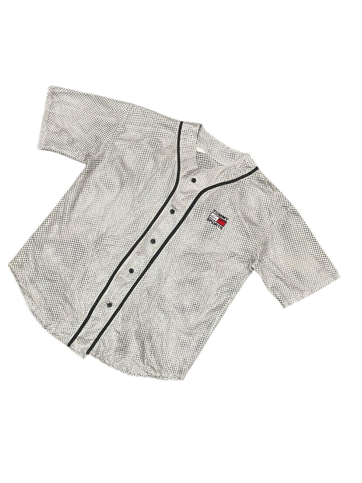 Tommy Hilfiger VTG 90s TOMMY SPORTS MLB DESTROYED MESH JERSEY Size US XL / EU 56 / 4 - 6 Thumbnail