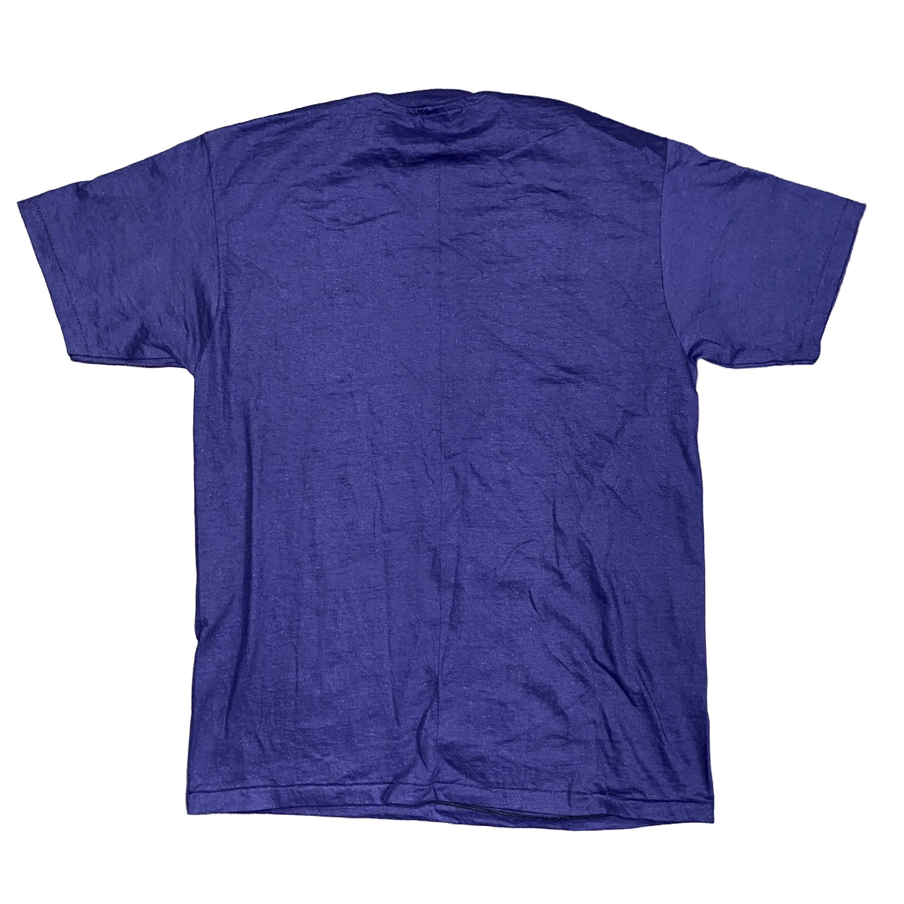 Vintage Vintage 80s Single Stitch Beefy-T Cheeta Tee Large Navy Blue Size US L / EU 52-54 / 3 - 2 Thumbnail