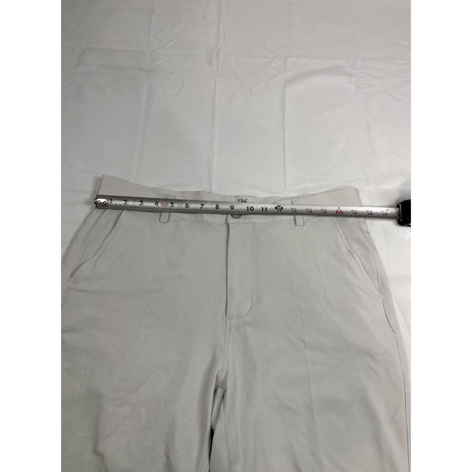 Vintage 1764 Signature Performance Shorts Mens 34 Gray Cream Stretch Wicking Golfing Golfer Size US 34 / EU 50 - 3 Thumbnail