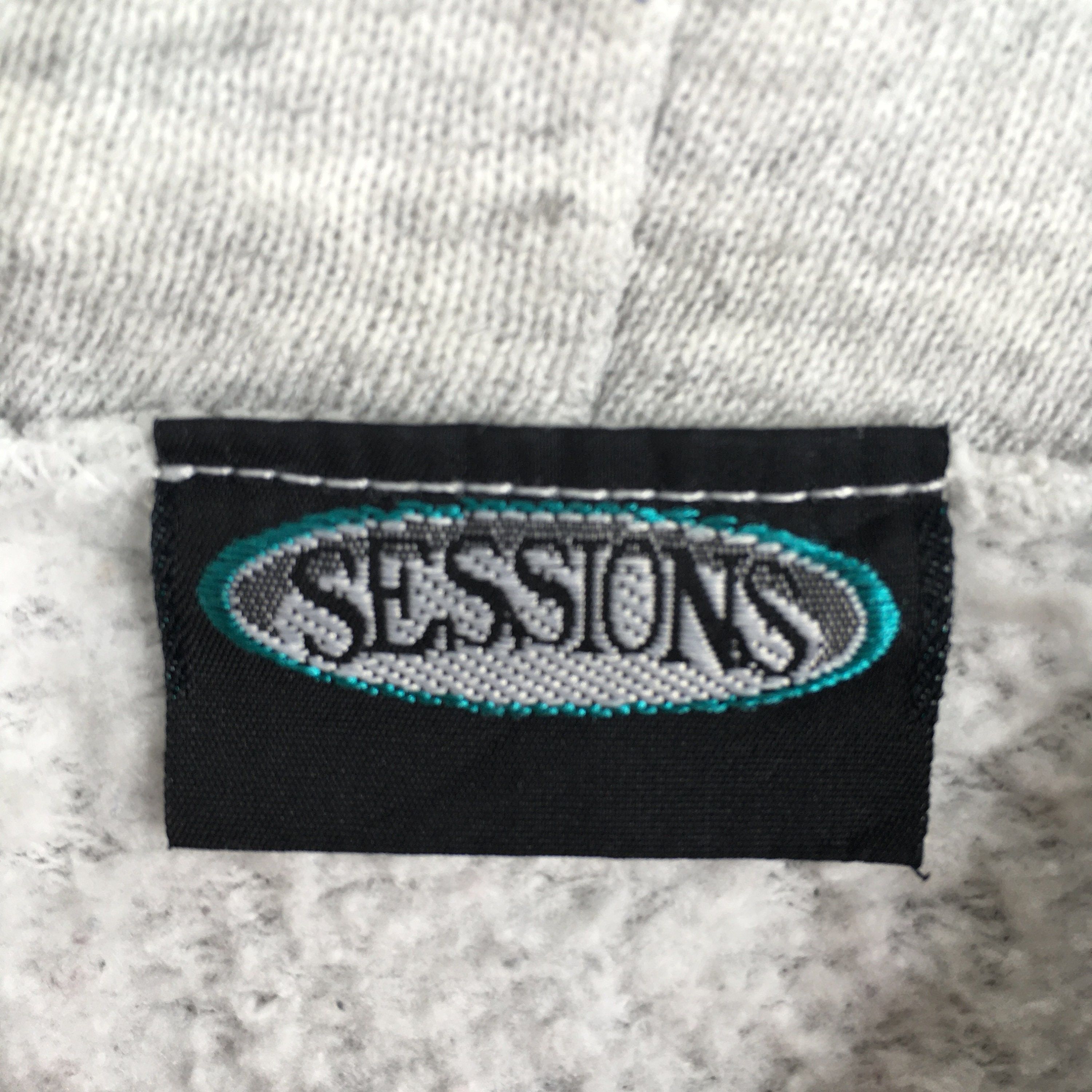 Sessions Vintage 90s Session Snowboard Logo Hoodie Sweatshirt Large Size US L / EU 52-54 / 3 - 5 Thumbnail