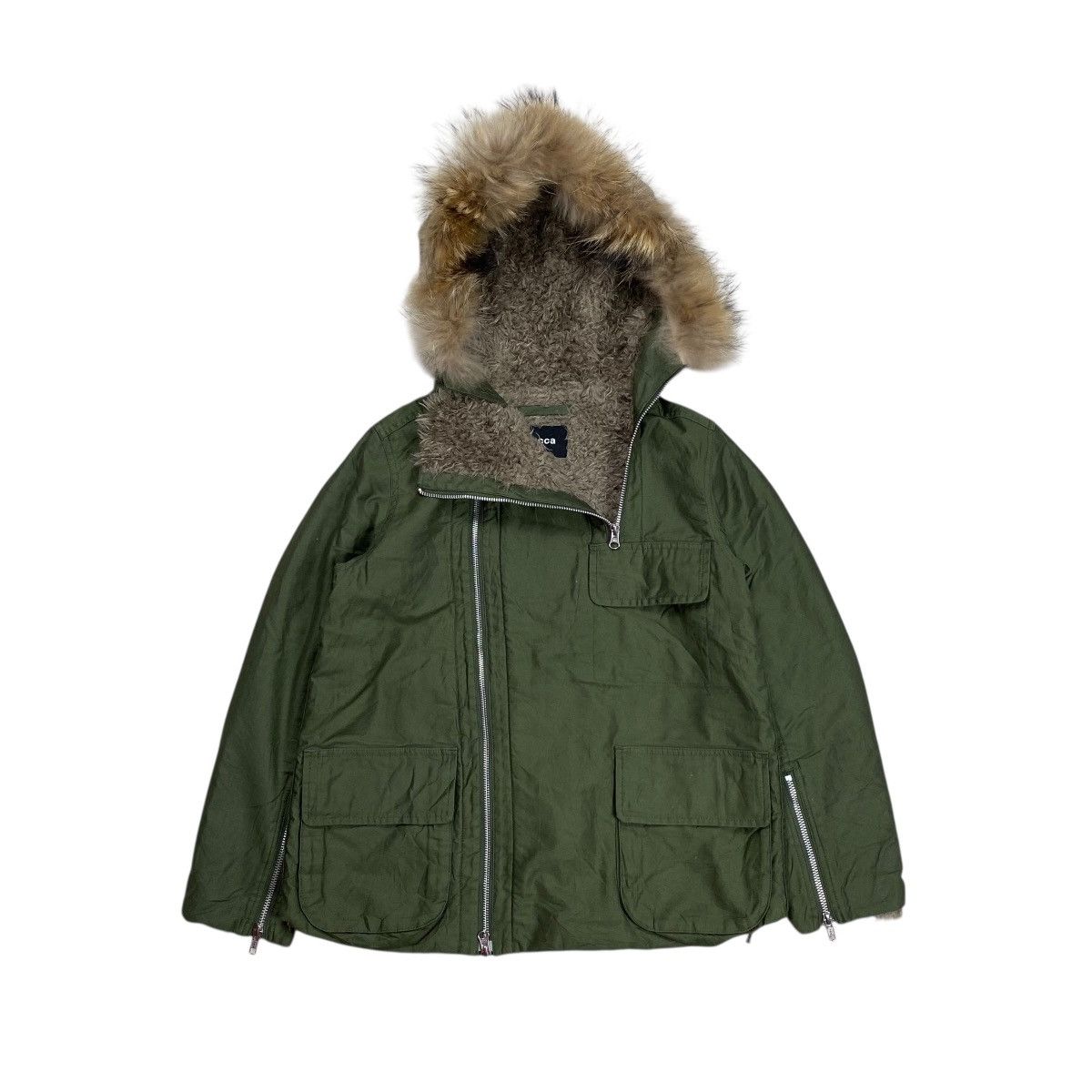 Issey Miyake Zucca Issey Miyake Fur Assymetric Two Way Zip Jacket Size US S / EU 44-46 / 1 - 4 Thumbnail