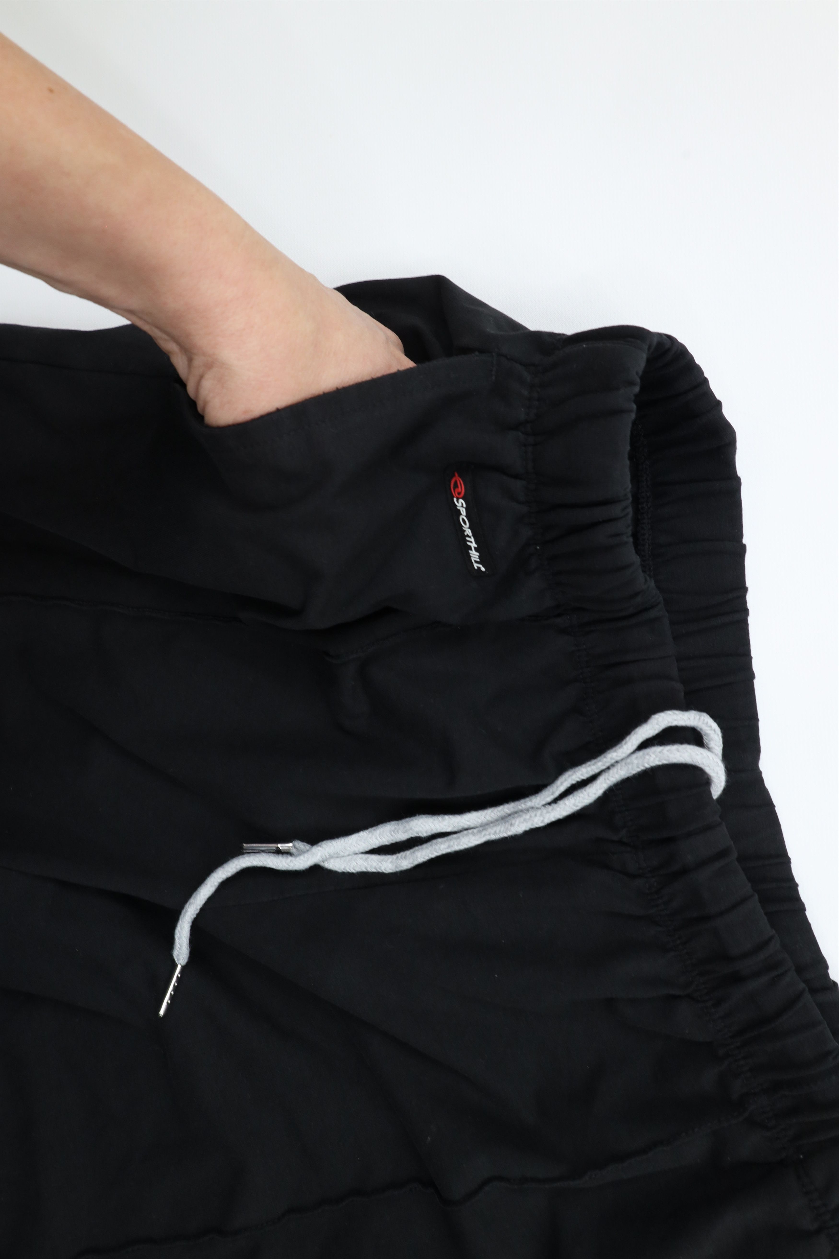 Vintage Vintage 90s Streetwear Stretch Cuffed Joggers Pants Black Size US 38 / EU 54 - 9 Thumbnail