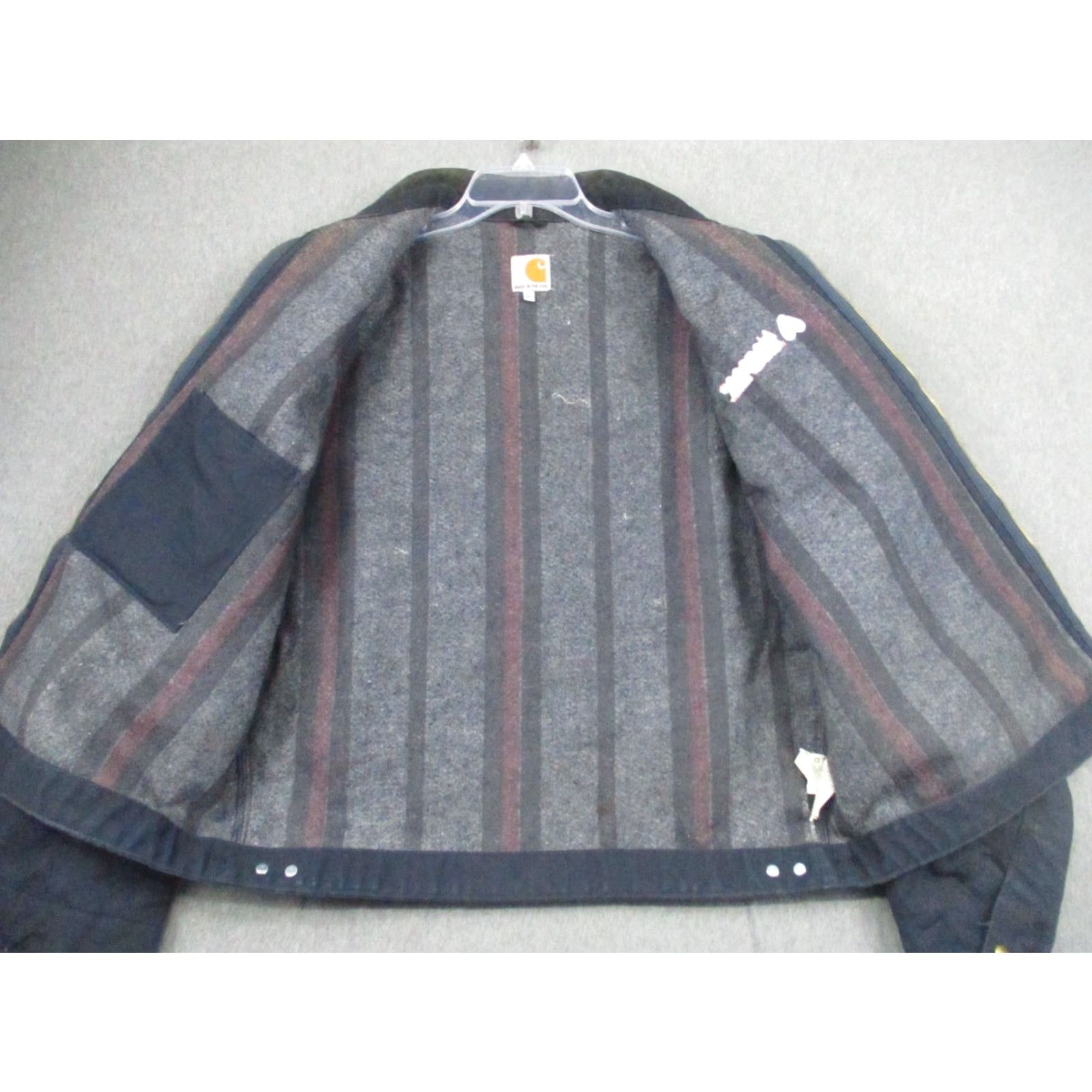 Carhartt VINTAGE Carhartt Jacket Blanket Lined Detroit J209 USA Navy Blue Mens XL City USA Blue Jacket Size US XL / EU 56 / 4 - 2 Thumbnail
