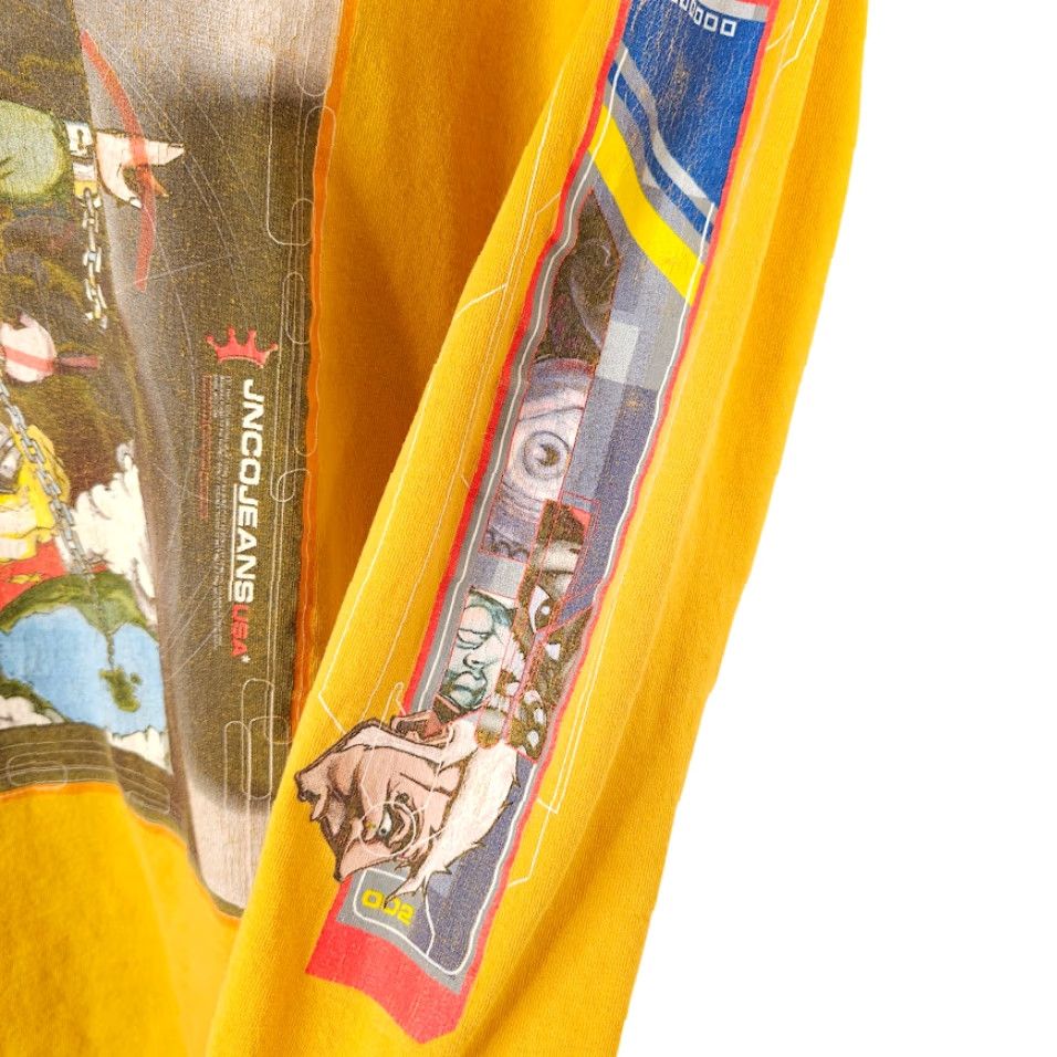 JNCO VINTAGE JNCO TSHIRT Mens Size Medium Yellow 90s Graffiti Rave Made In USA Shirt Size US M / EU 48-50 / 2 - 5 Thumbnail