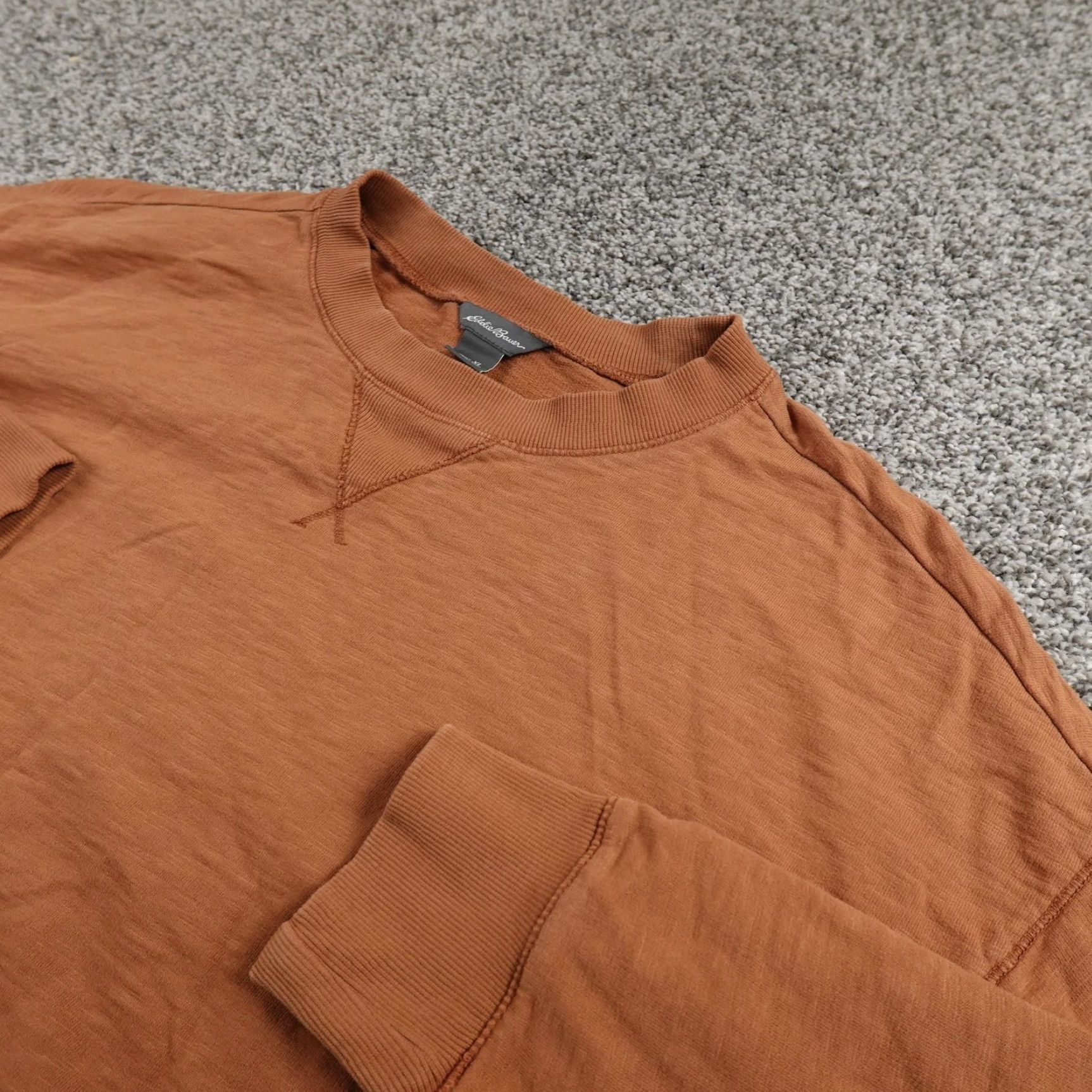 Eddie Bauer Eddie Bauer Sweatshirt Womens XL Brown Orange Pullover Crewneck Sweatshirt Outdoor Size XL / US 12-14 / IT 48-50 - 2 Thumbnail