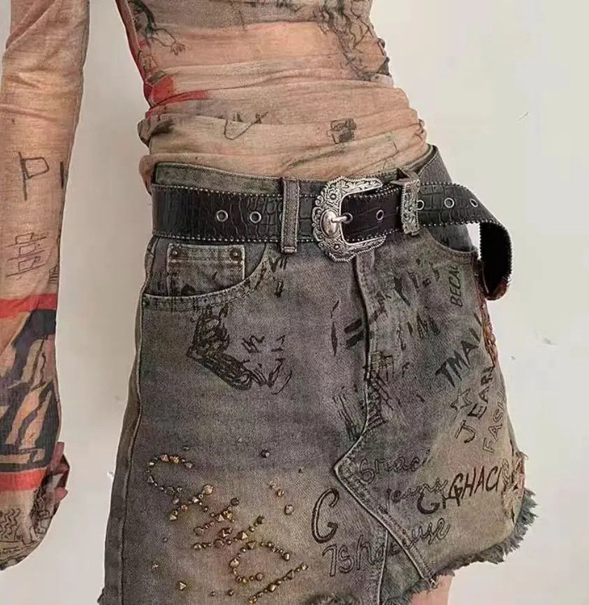 Designer × Vintage y2k vintage street hip hop punk belt Size ONE SIZE - 1 Thumbnail