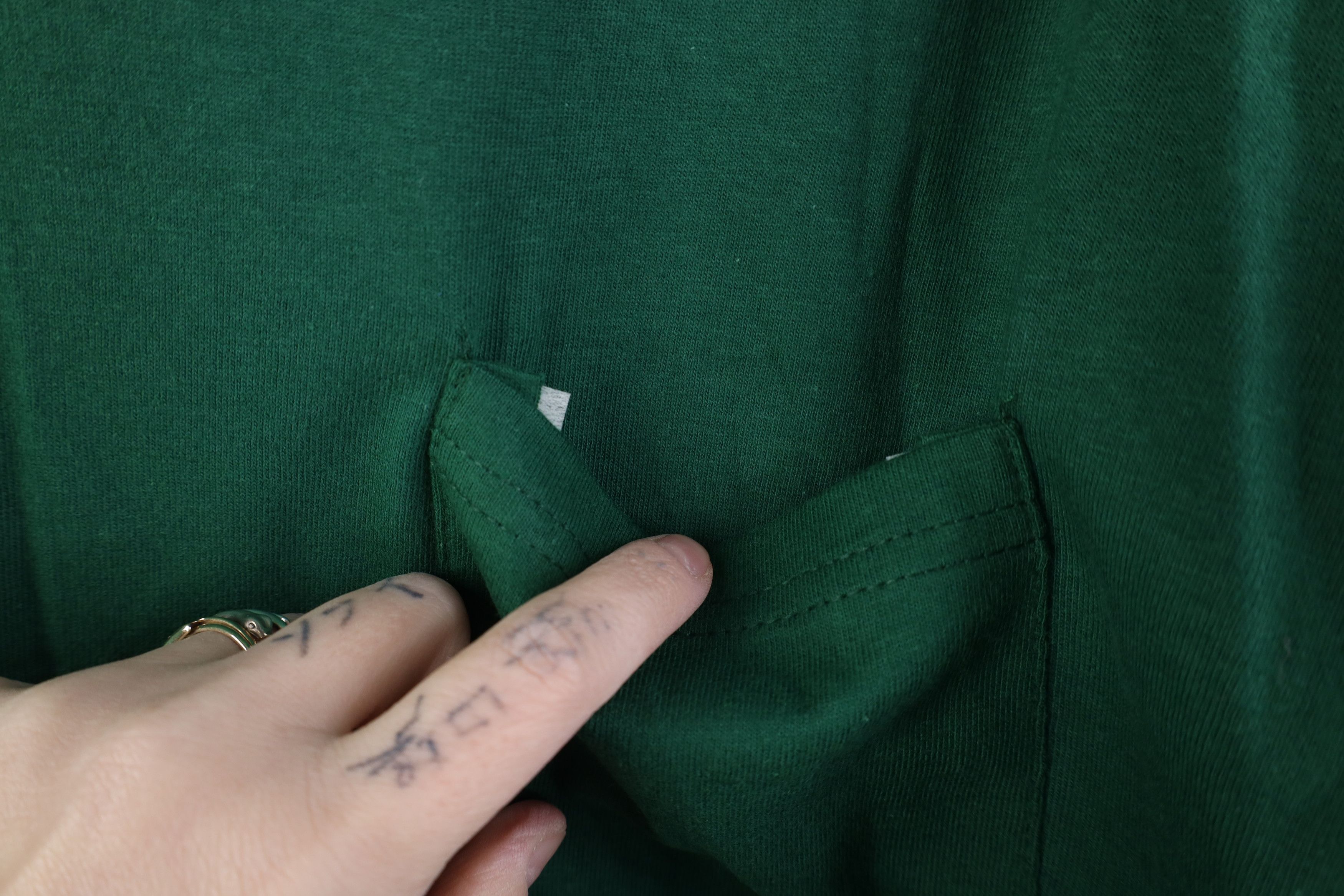 Hanes Deadstock Vintage Y2K Hanes Beefy T-Shirt Hunter Green Size US XL / EU 56 / 4 - 4 Thumbnail