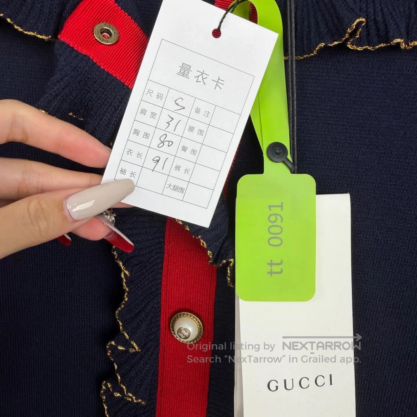 Gucci gucci ruffle pearl button knit dress. Size S / US 4 / IT 40 - 4 Thumbnail