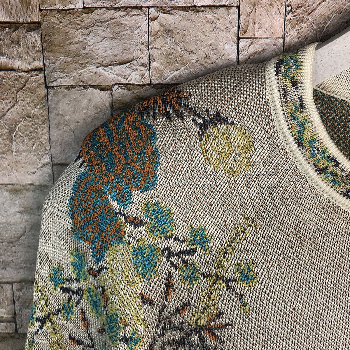 Japanese Brand × Vintage Castle Berry Orange art vintage Knitwear #A211 Size S / US 4 / IT 40 - 8 Thumbnail