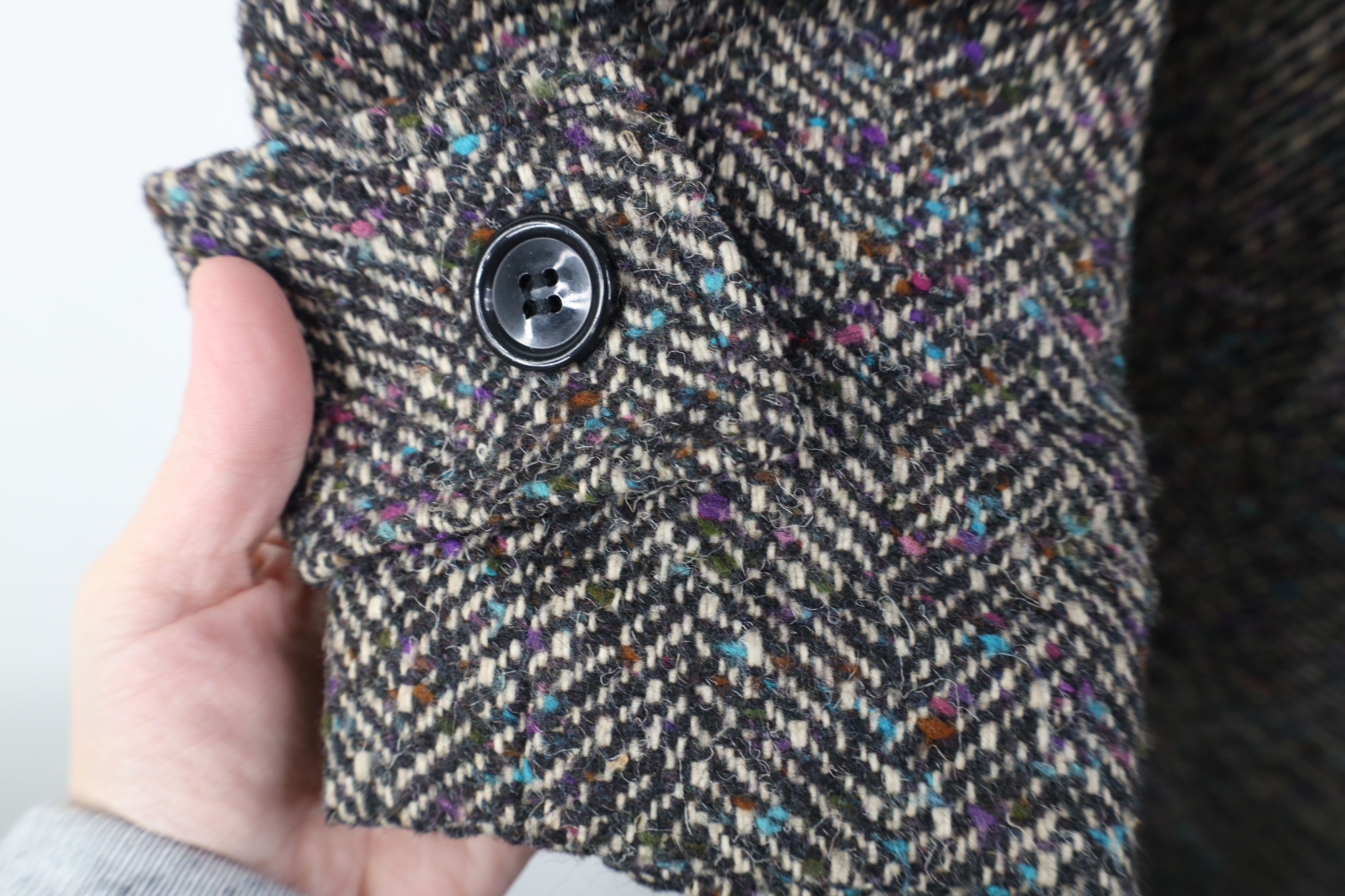 Vintage Vintage 80s 90s Streetwear Wool Tweed Overcoat Jacket USA Size XXL / US 16-18 / IT 52-54 - 6 Thumbnail