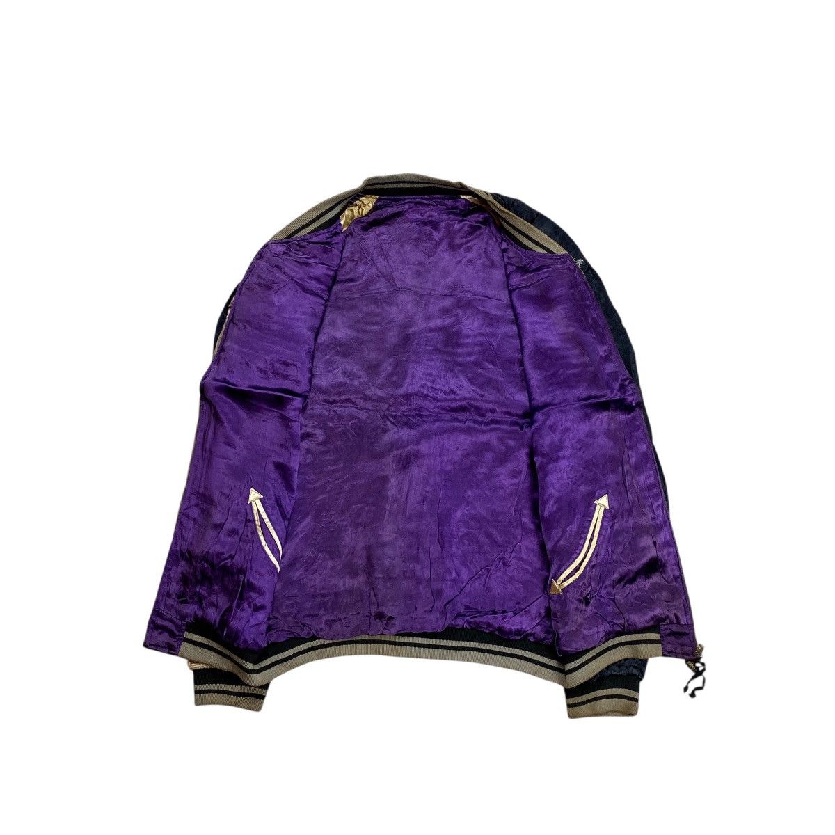Tailor Toyo Miyamusubi Phoenix Embroidery Sukajan Reversible Jacket Size US XL / EU 56 / 4 - 4 Thumbnail