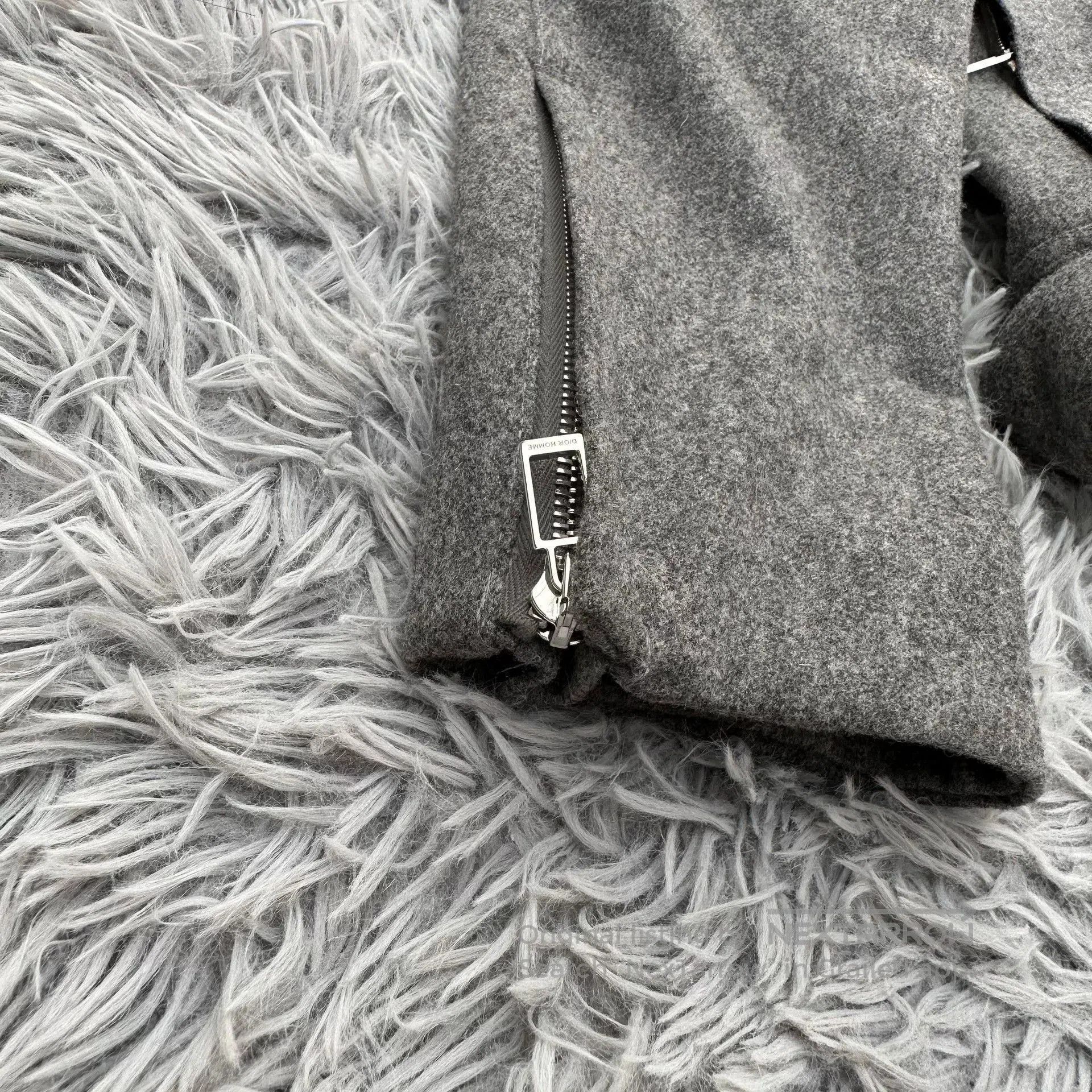 Dior Dior Homme Gray Zip Wool Jacket. Size US M / EU 48-50 / 2 - 6 Thumbnail