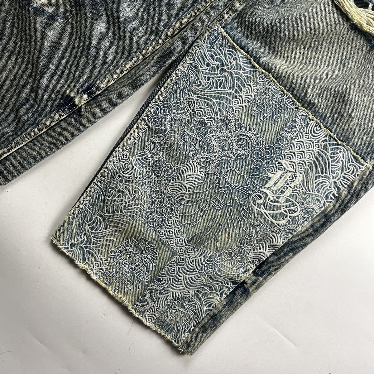 Bape Bape Black Distressed Jeans Size US 33 - 2 Thumbnail