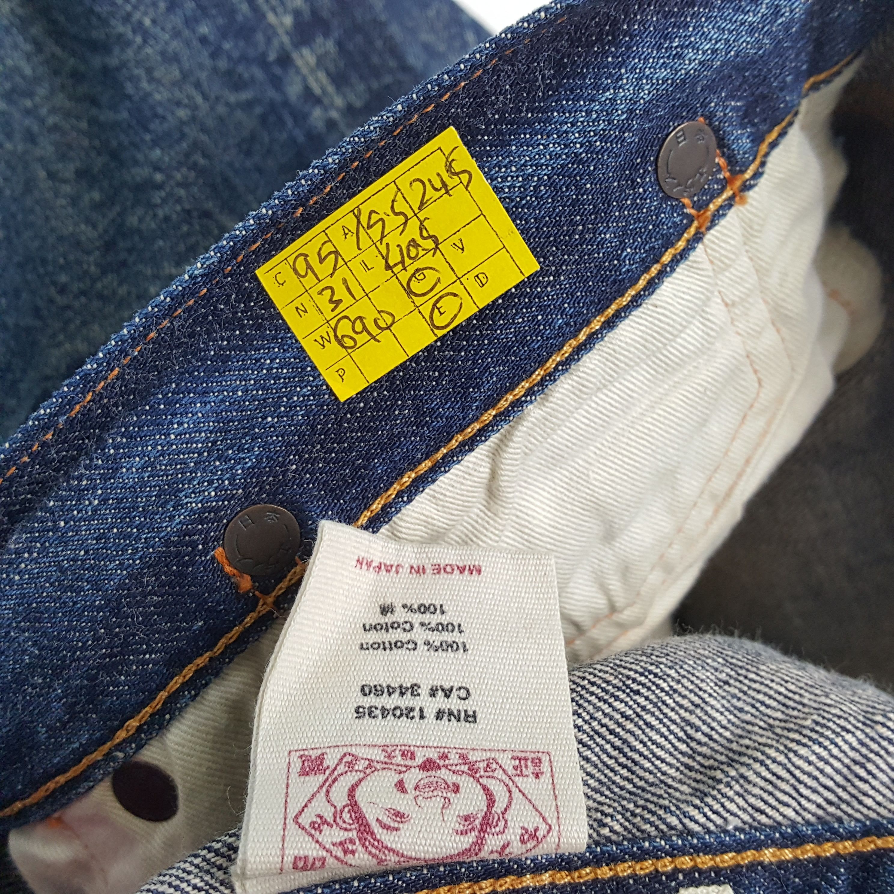 Evisu × Japanese Brand × Vintage Vintage EVISU Japanese Brand Daicock Custom Style Jeans Size US 31 - 14 Thumbnail