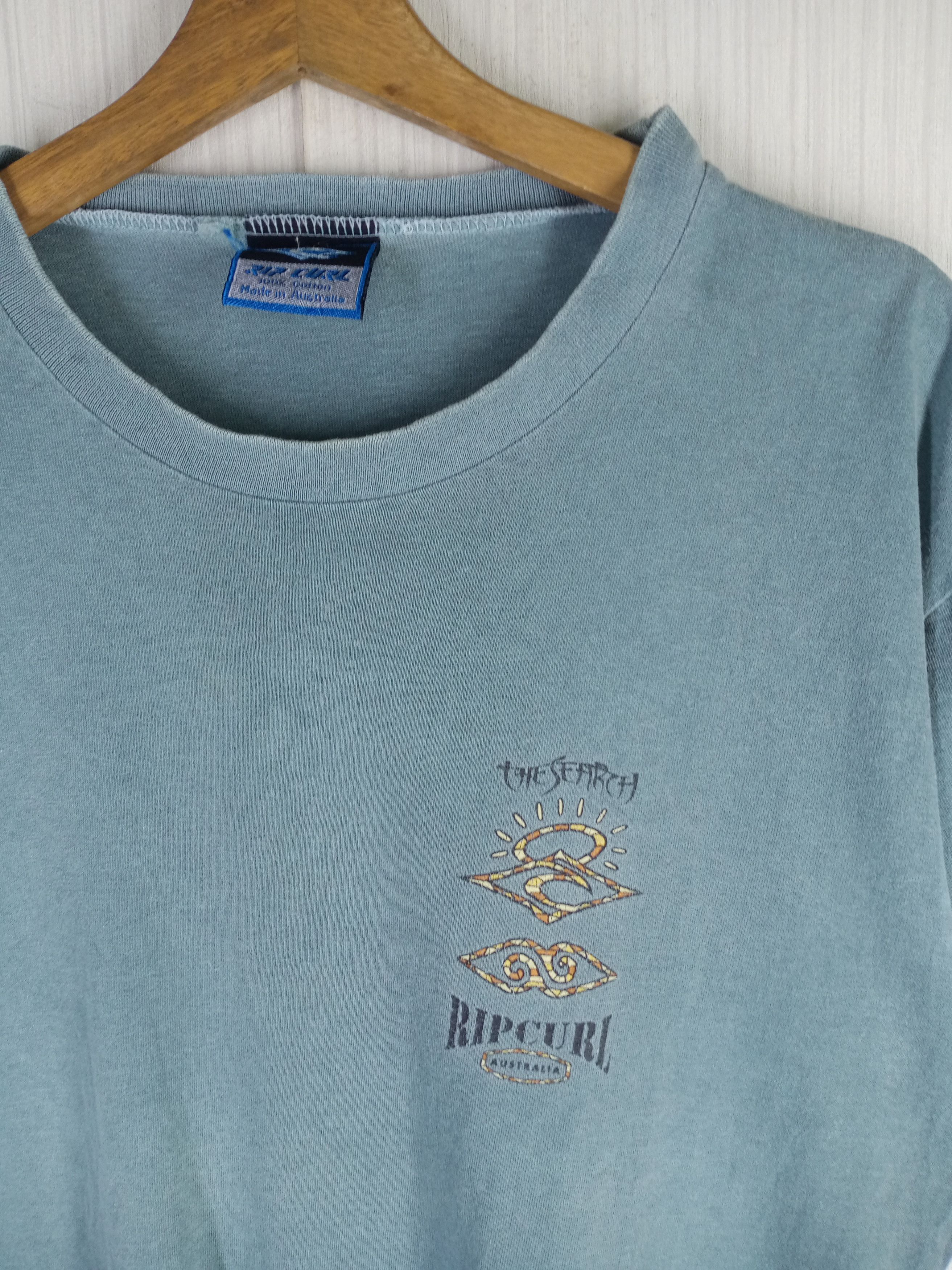 Rip Curl Rare Vintage 90s RipCurl Australia The Search Tshirt Size US L / EU 52-54 / 3 - 4 Thumbnail