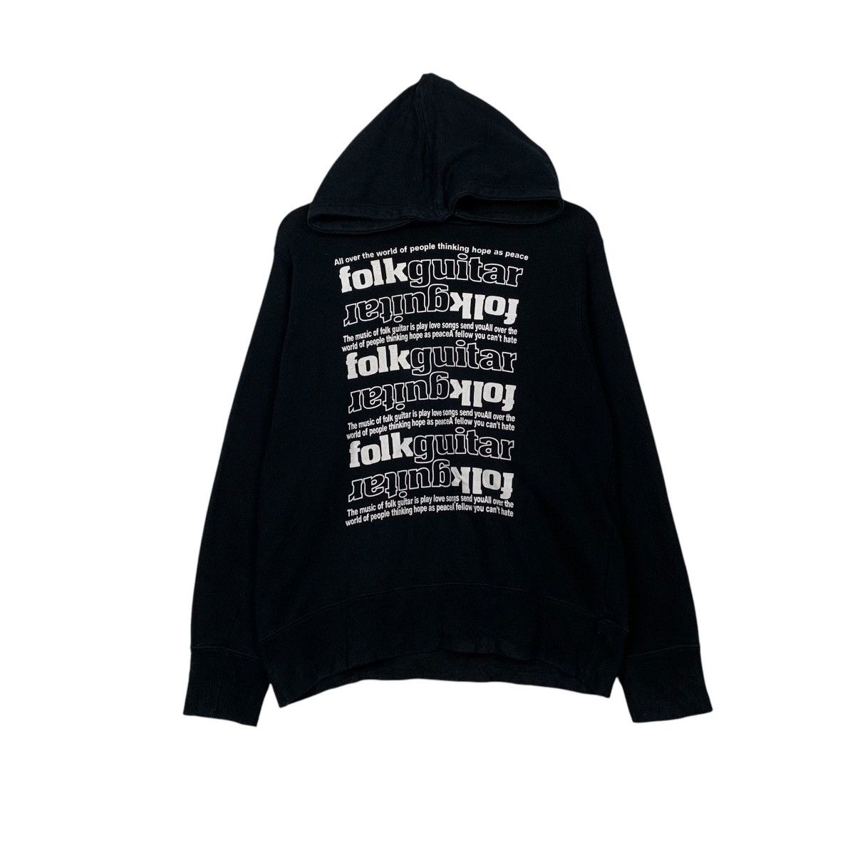 Japanese Brand Folk Guitar Pullover Hoodie Size US L / EU 52-54 / 3 - 1 Thumbnail