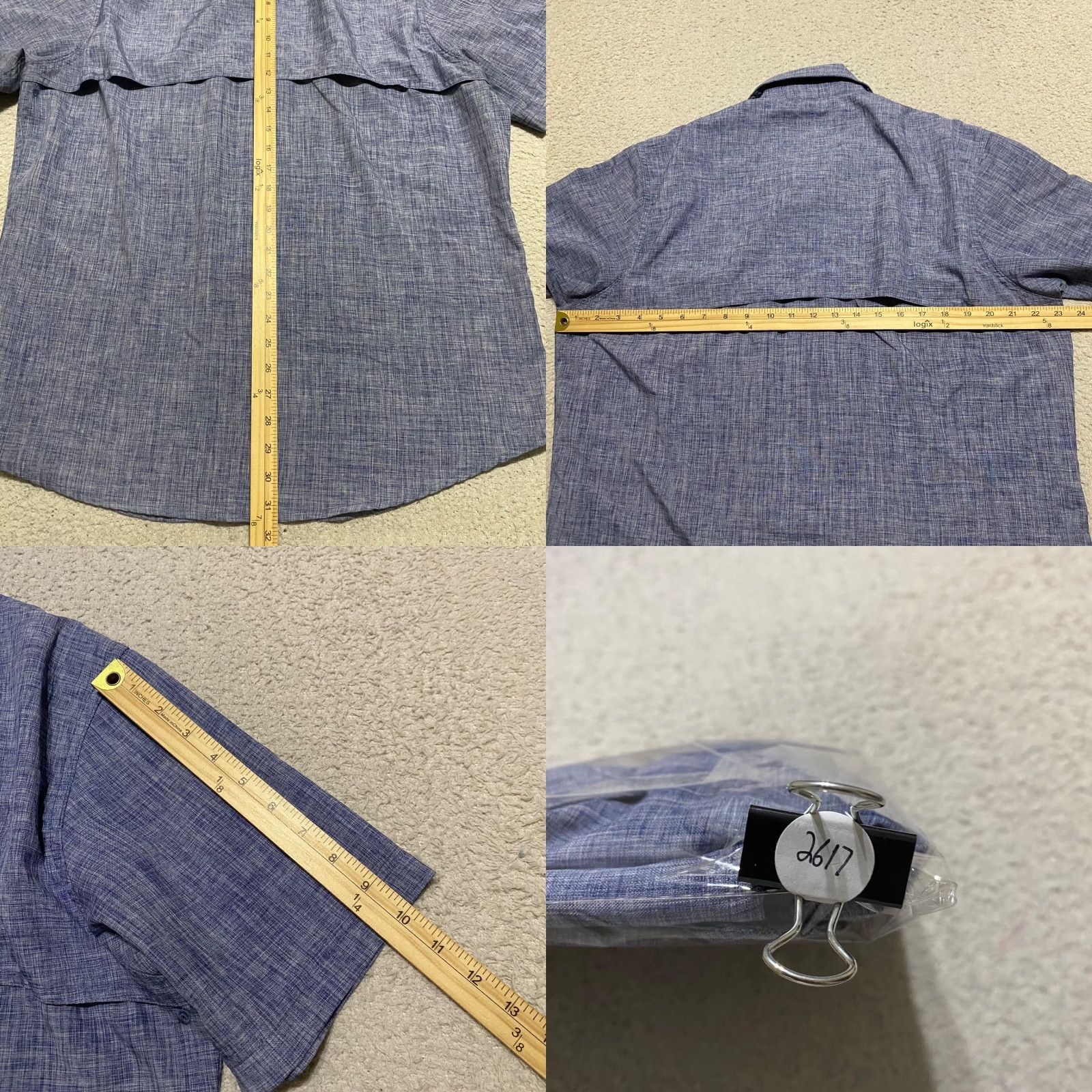 Izod IZOD Saltwater Shirt Mens Large Blue Button Front Vented Outdoor Hiking Fishing Casual Shirt MX Size US L / EU 52-54 / 3 - 8 Thumbnail