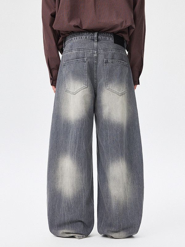 Vintage Men's Retro American Loose-Fit Washed Curved-Blade Jeans Size US 32 / EU 48 - 4 Thumbnail