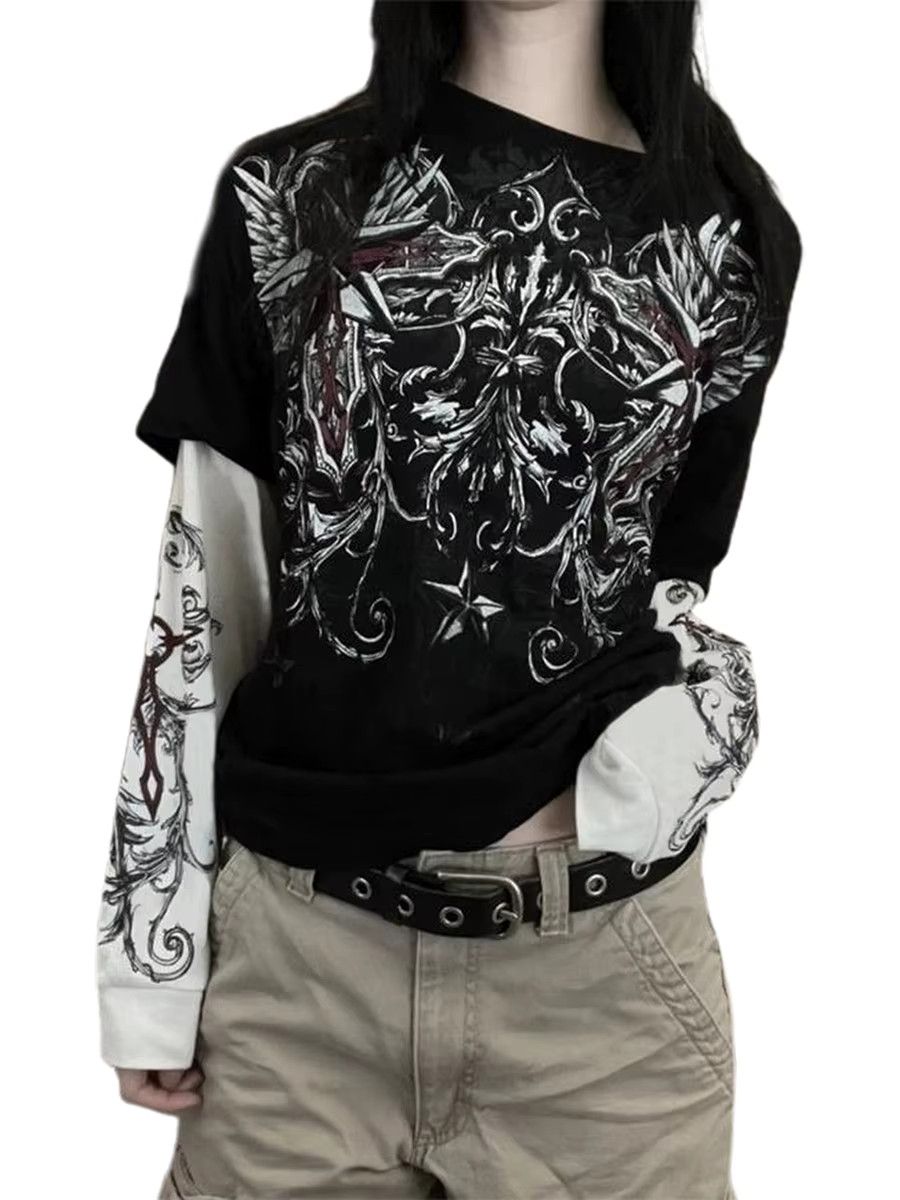 Japanese Brand Gothic Grpahics T Shirt Size M / US 6-8 / IT 42-44 - 1 Thumbnail