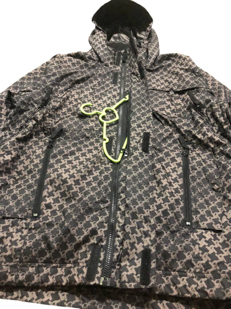 Japanese Brand Sims Snowboard Full Print Skull Crossbones Ski Jacket Size US M / EU 48-50 / 2 - 6 Thumbnail