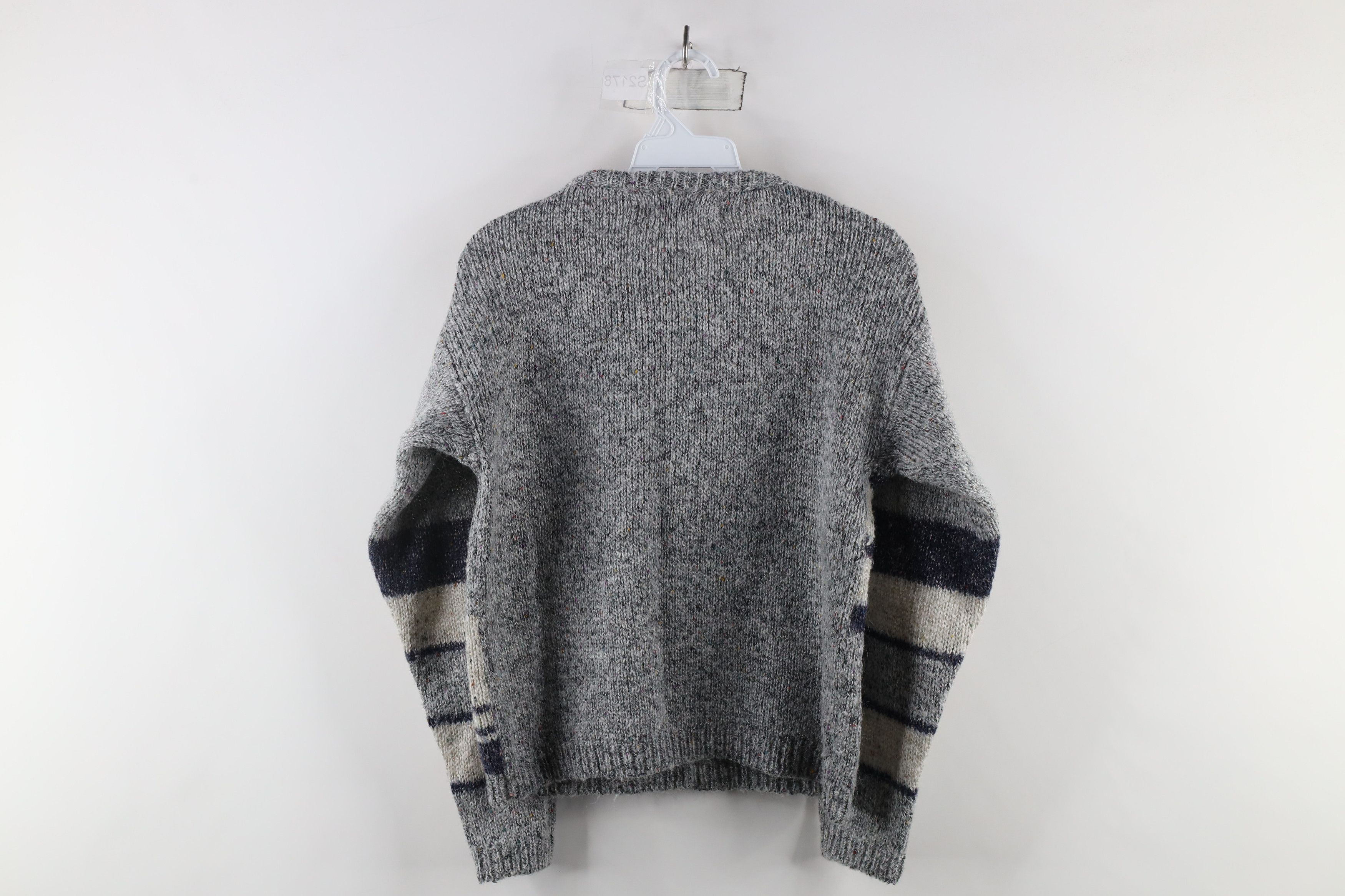 Vintage Vintage 70s Rockabilly Knit Rainbow Atomic Fleck Sweater Size L / US 10 / IT 46 - 5 Thumbnail