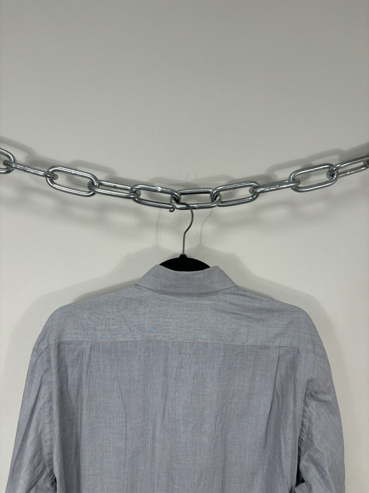 Etro Vintage Etro Men’s Gray Italian Luxury Button Up Dress Shirt Size US M / EU 48-50 / 2 - 16 Thumbnail