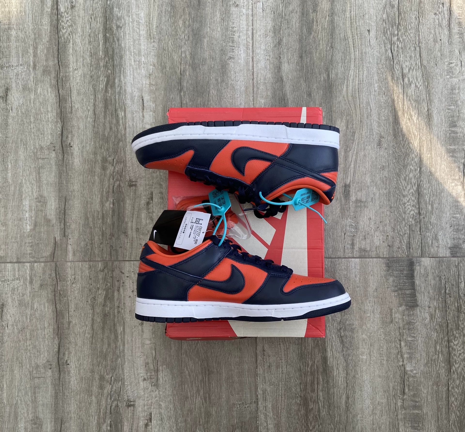 Nike Nike Dunk Low SP Champ Colors Blue Orange 42.5 Size US 9.5 / EU 42-43 - 3 Thumbnail