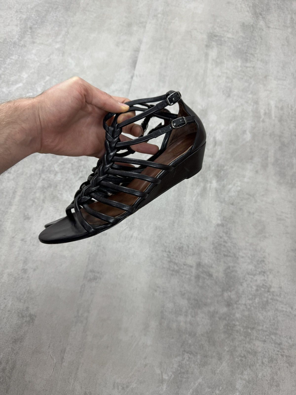 Other NOTABENE by Sinela strappy gladiator sandals Wedge Heels Size US 9 / IT 39 - 2 Thumbnail