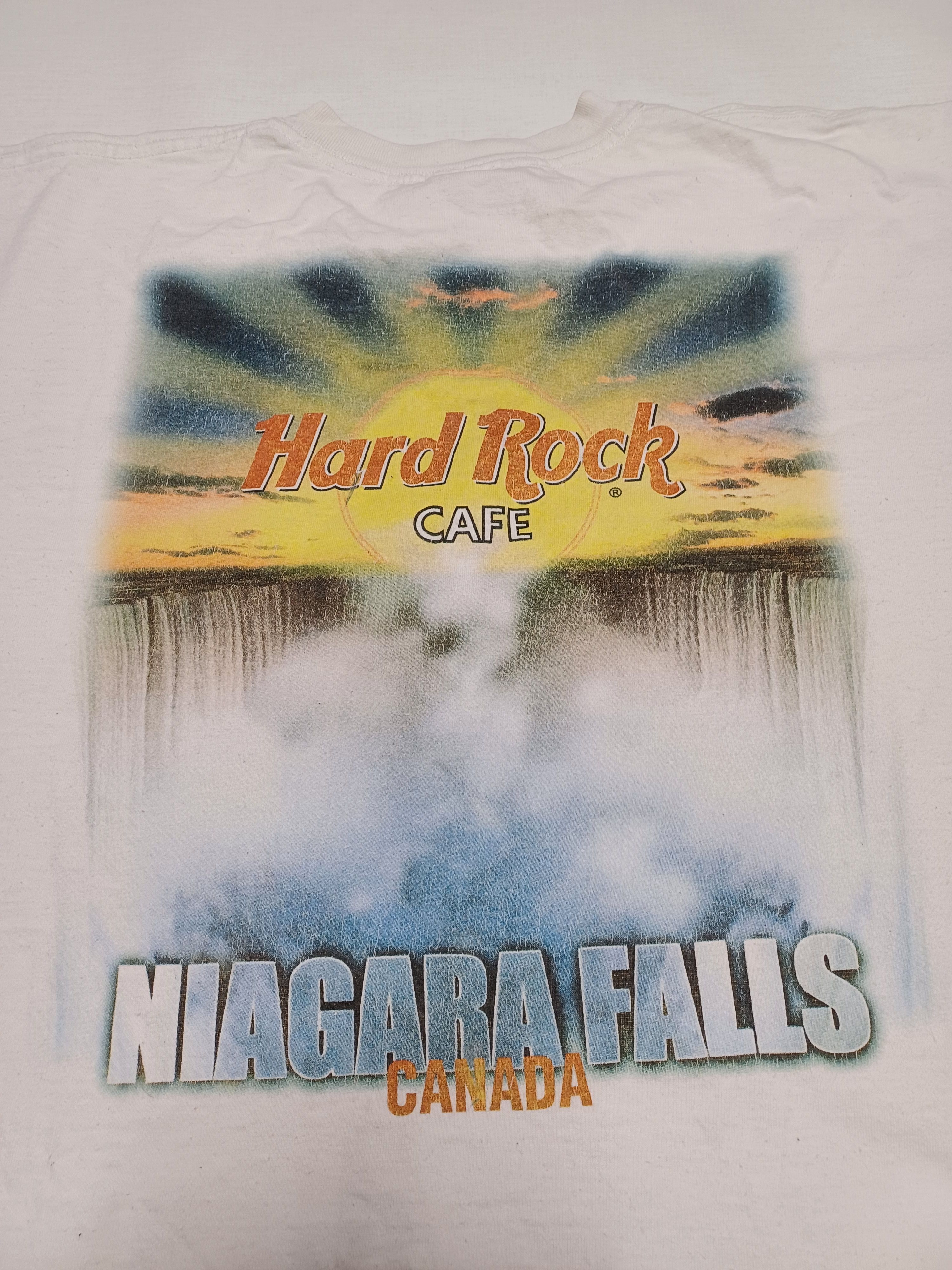 Hard Rock Cafe VINTAGE RARE NIAGARA FALLS MADE IN CANADA HARDROCK TEE Size US XXL / EU 58 / 5 - 2 Thumbnail
