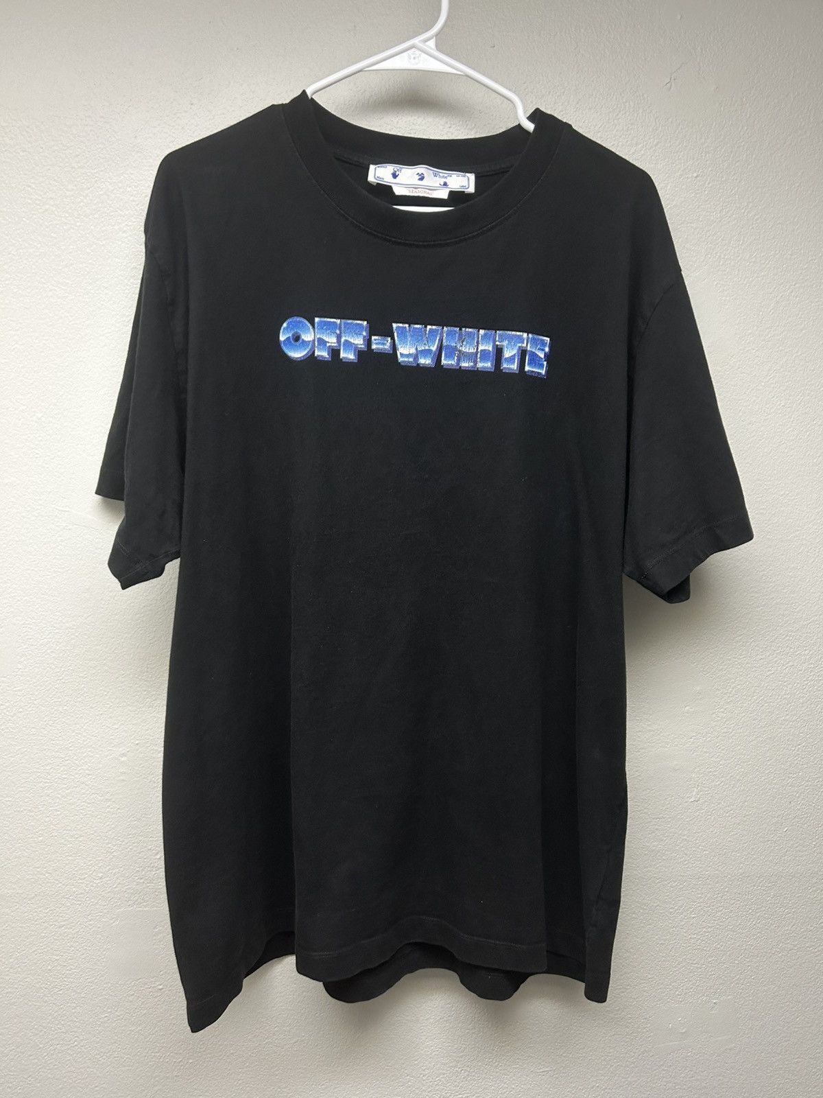 Off-White ‘13 Off-White Virgil Abloh Blue Metal Arrow T-shirt Size US XXL / EU 58 / 5 - 2 Thumbnail