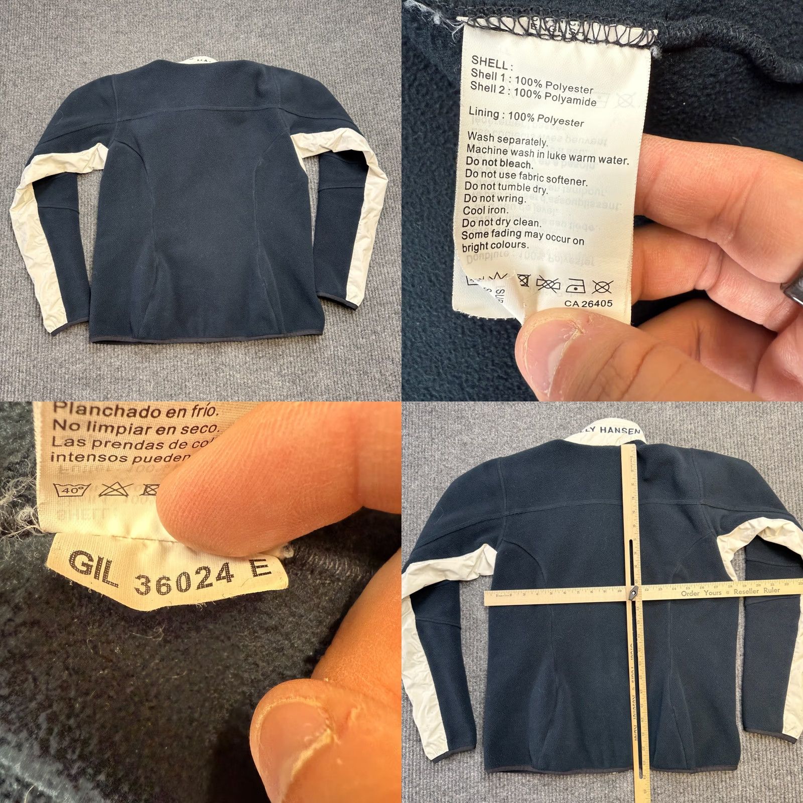 Helly Hansen Helly Hansen Jacket Women M Navy Blue White Fleece Full Zip Pockets Travel Casual Size M / US 6-8 / IT 42-44 - 8 Thumbnail