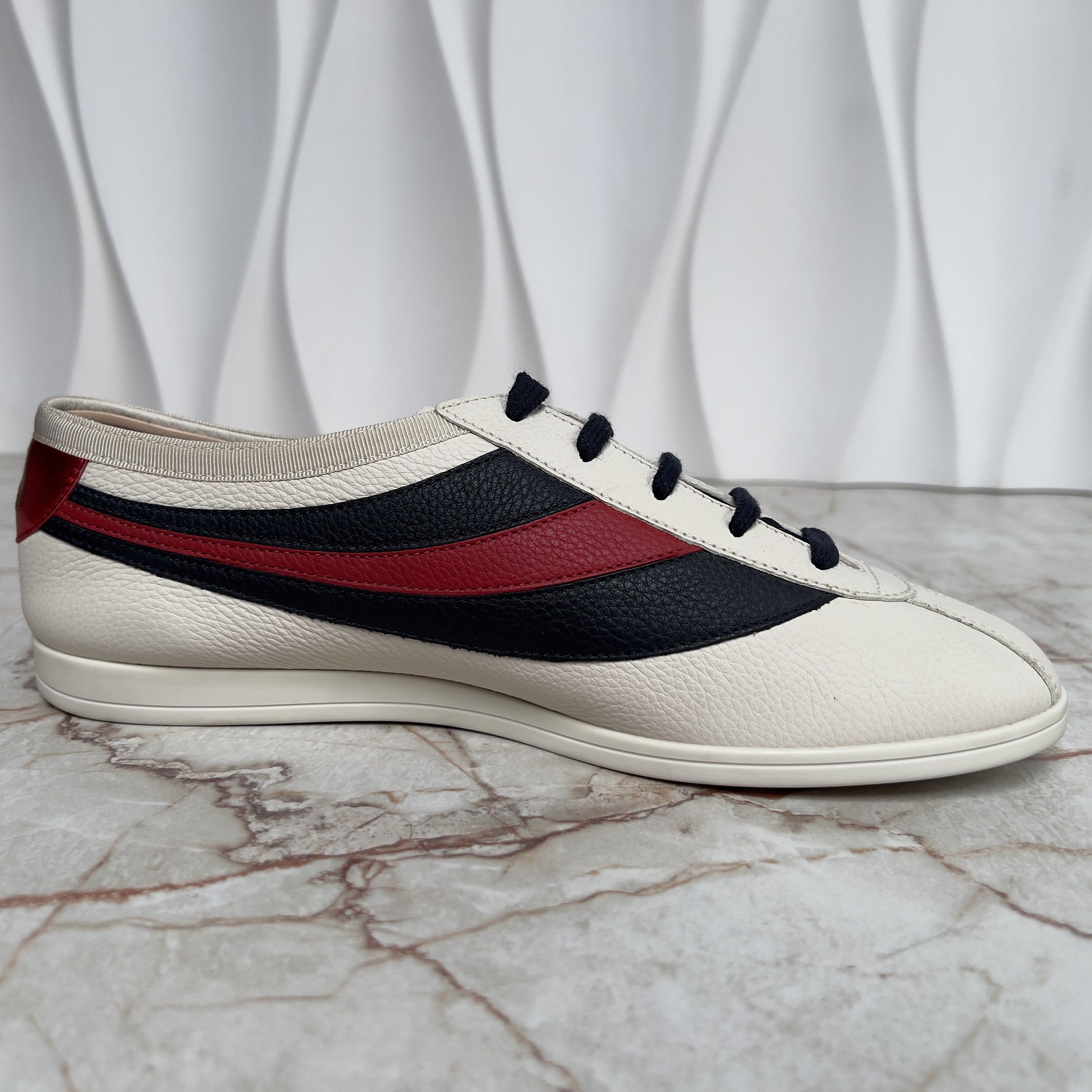 Gucci Falacer Hebron Web Bee Embroidery Sneakers Leather Size US 7.5 / EU 40-41 - 6 Thumbnail
