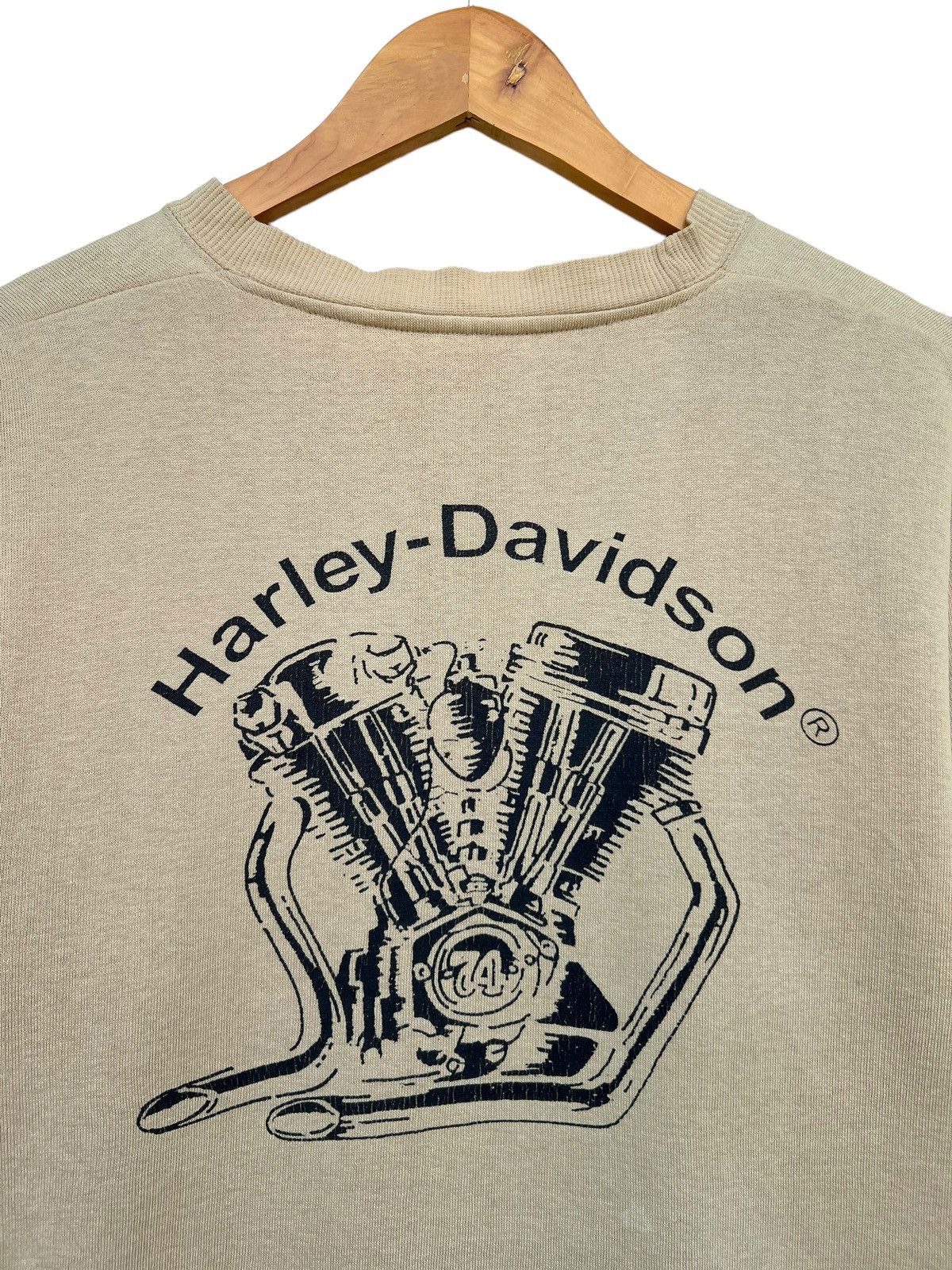 Harley Davidson Y2k Harley Davidson Loud Pipe Save Lives Baggy Sweatshirt Size US S / EU 44-46 / 1 - 6 Thumbnail