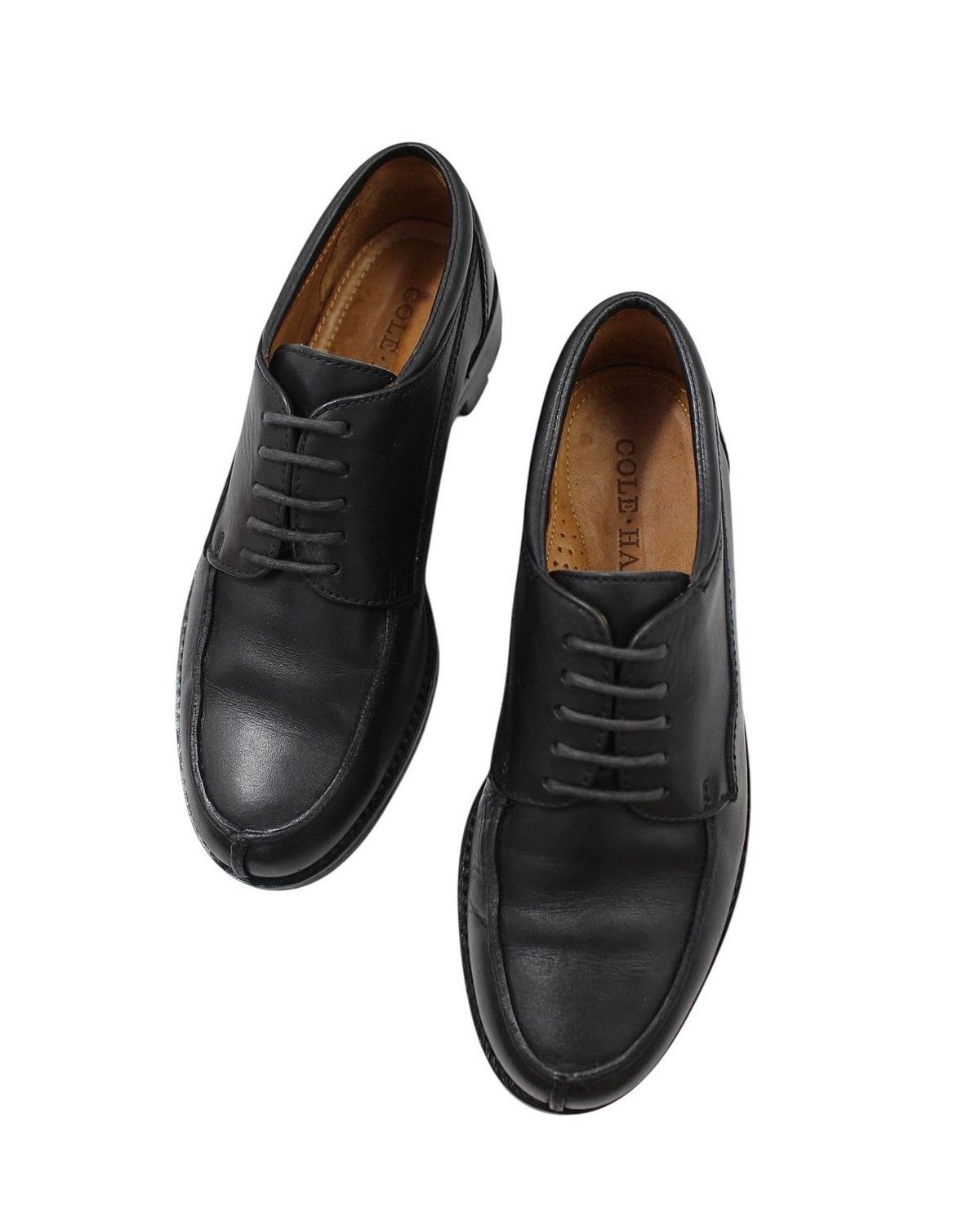 Cole Haan × Leather × Vintage 1998 COLE HAAN APRON TOE DERBY SHOES Size US 7 / EU 40 - 3 Thumbnail