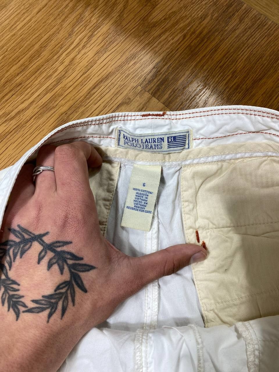 Japanese Brand × Polo Ralph Lauren Gothicana Y2K Bondage Gothic Multipocket Cargo Shorts Size US 30 / EU 46 - 8 Thumbnail