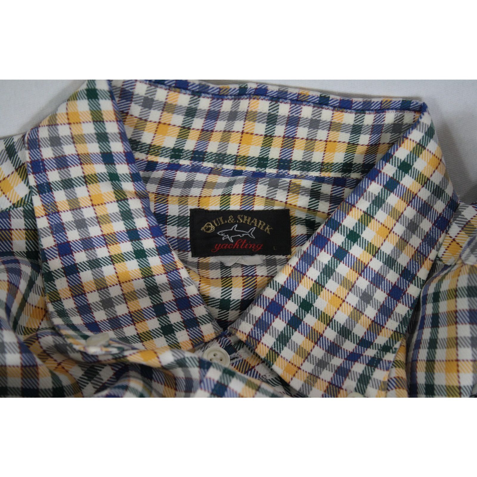 Paul & Shark Paul & Shark Yachting Plaid Button Up Shirt Blue Sailing Size US L / EU 52-54 / 3 - 5 Thumbnail