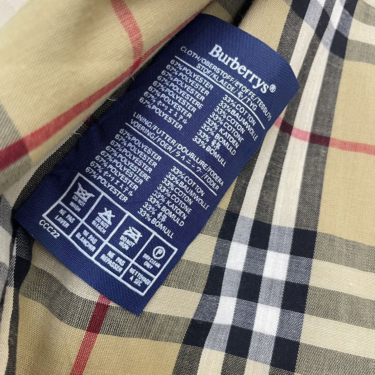 Burberry 🔥Vintage Burberrys England Trench Coat Nova Check Jacket Size S / US 4 / IT 40 - 7 Thumbnail